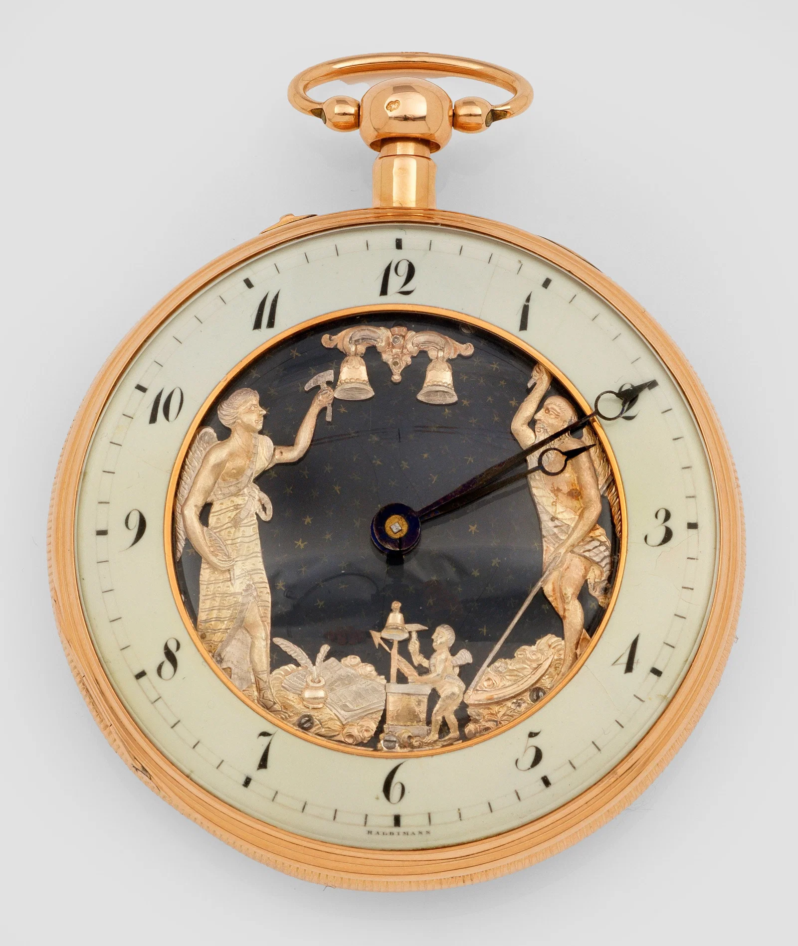 Äußerst seltene Taschenuhr mit Automatenfunktion