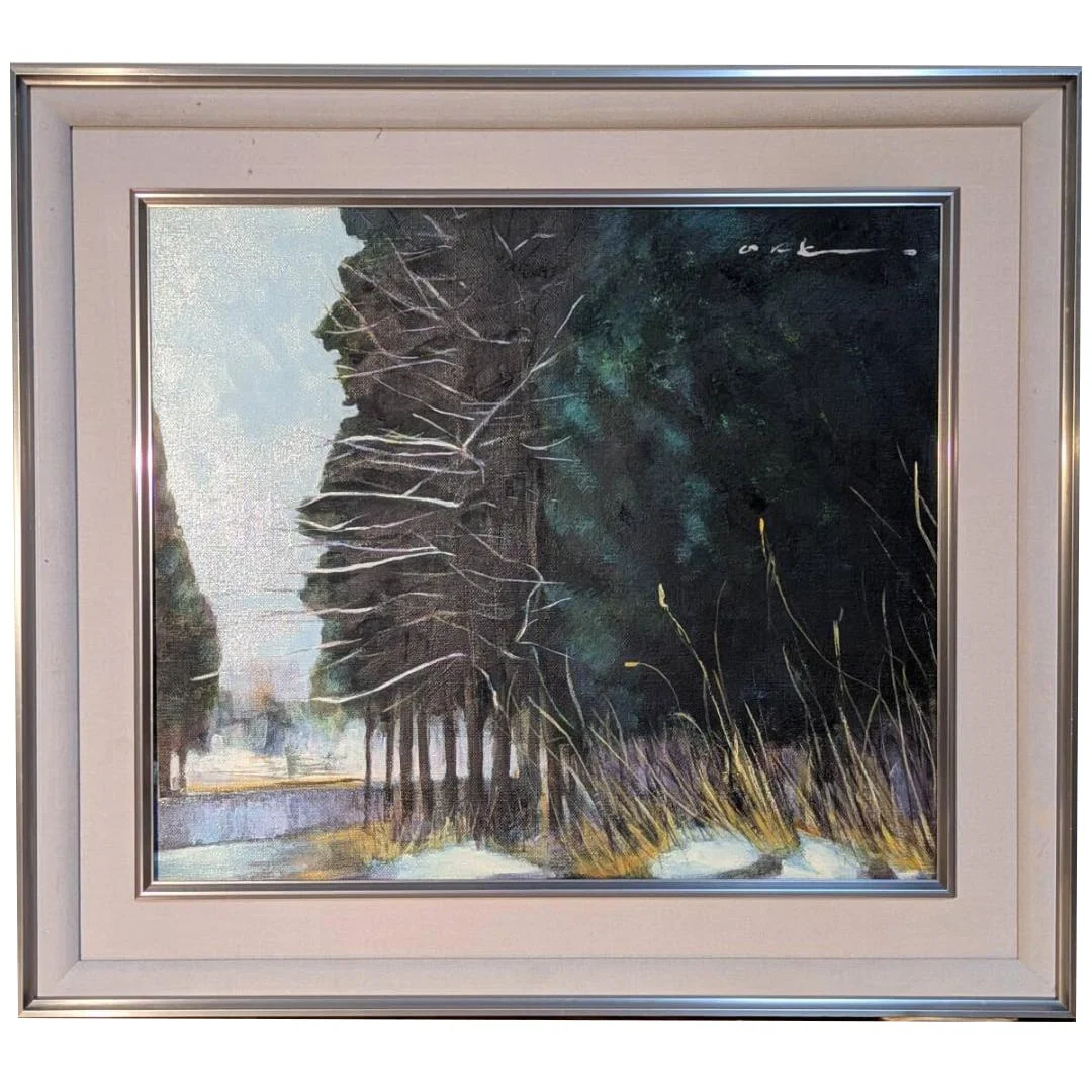 Authentic Painting by Shinichi Oka, Oil Painting Size 10