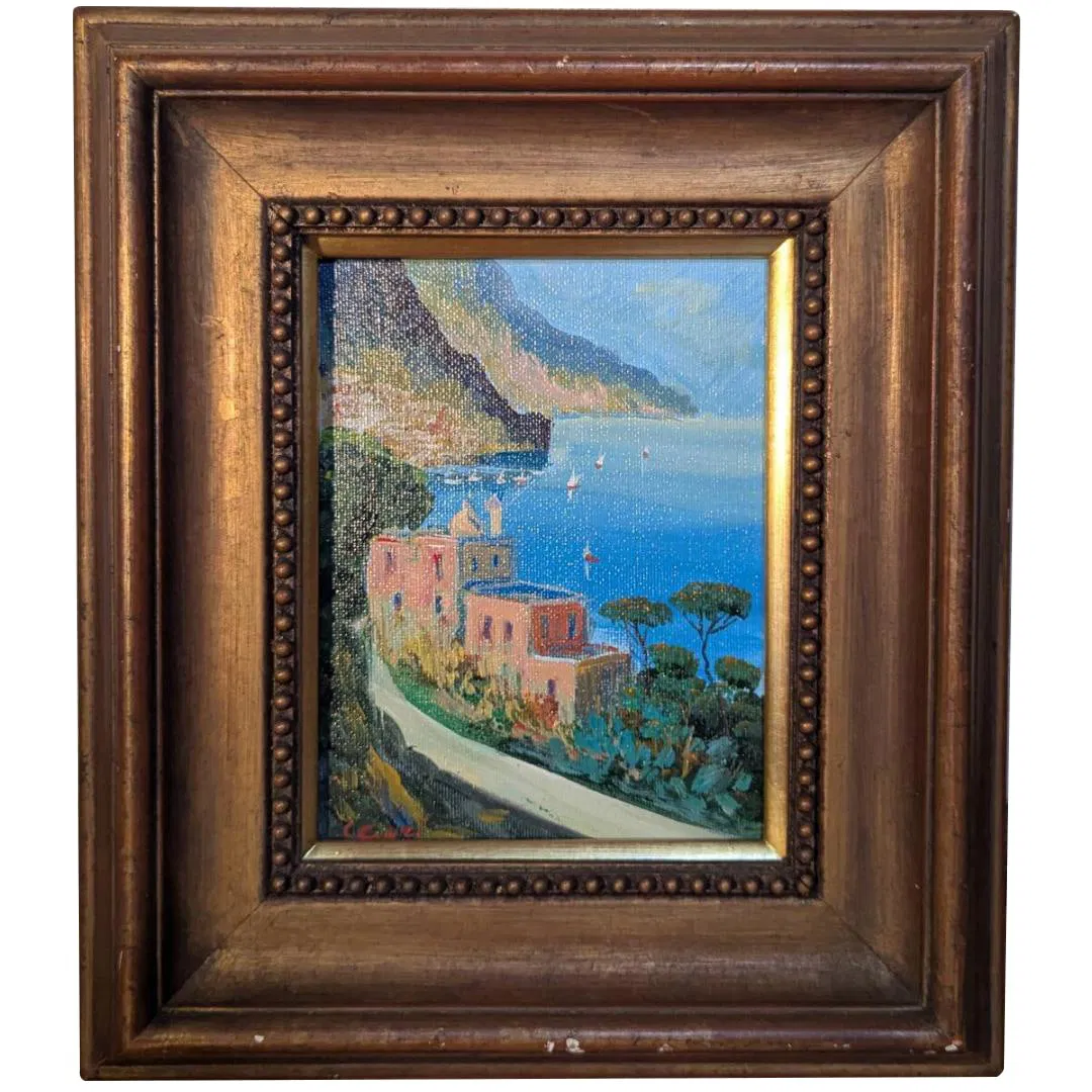 Authentic Painting - Oil Painting Size 0 - Mediterranean Landscape