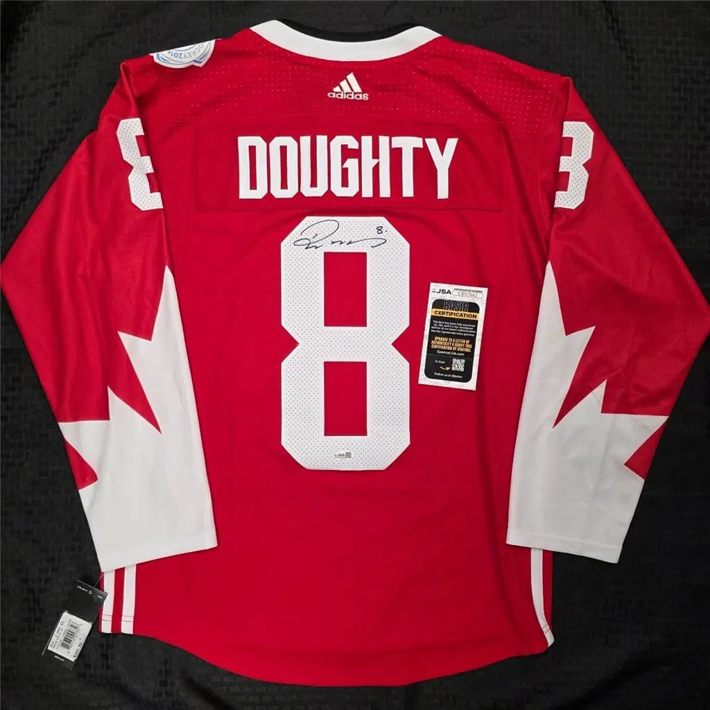 Autographed Adidas Team Canada Hockey Jersey by Drew Doughty JSA Authenticated