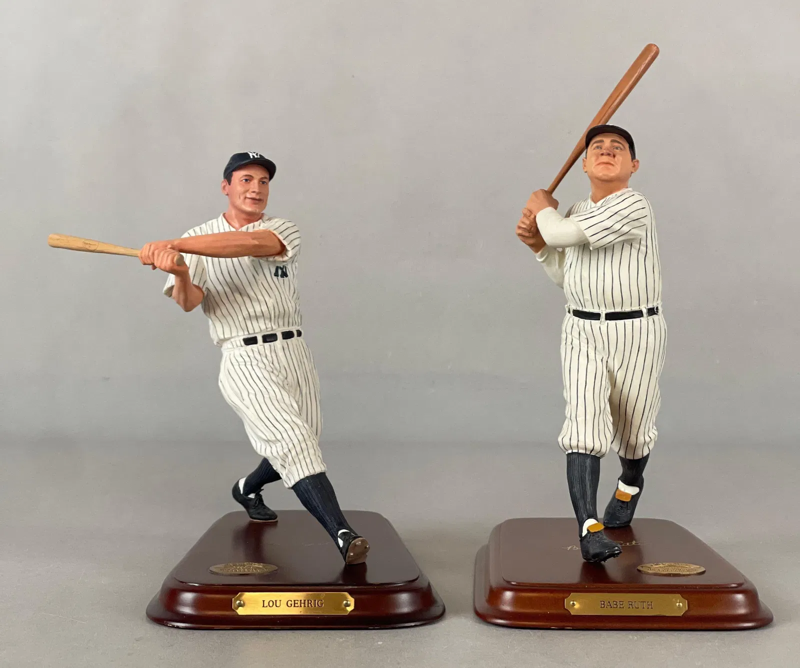 Babe Ruth and Lou Gehrig Danbury Mint All-Star Figurine Statues