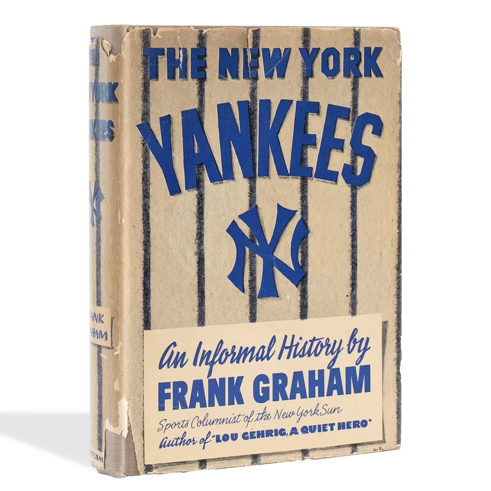 BABE RUTH, JOE DIMAGGIO, BILL DICKEY SIGNED "THE NEW YORK YANKEES"