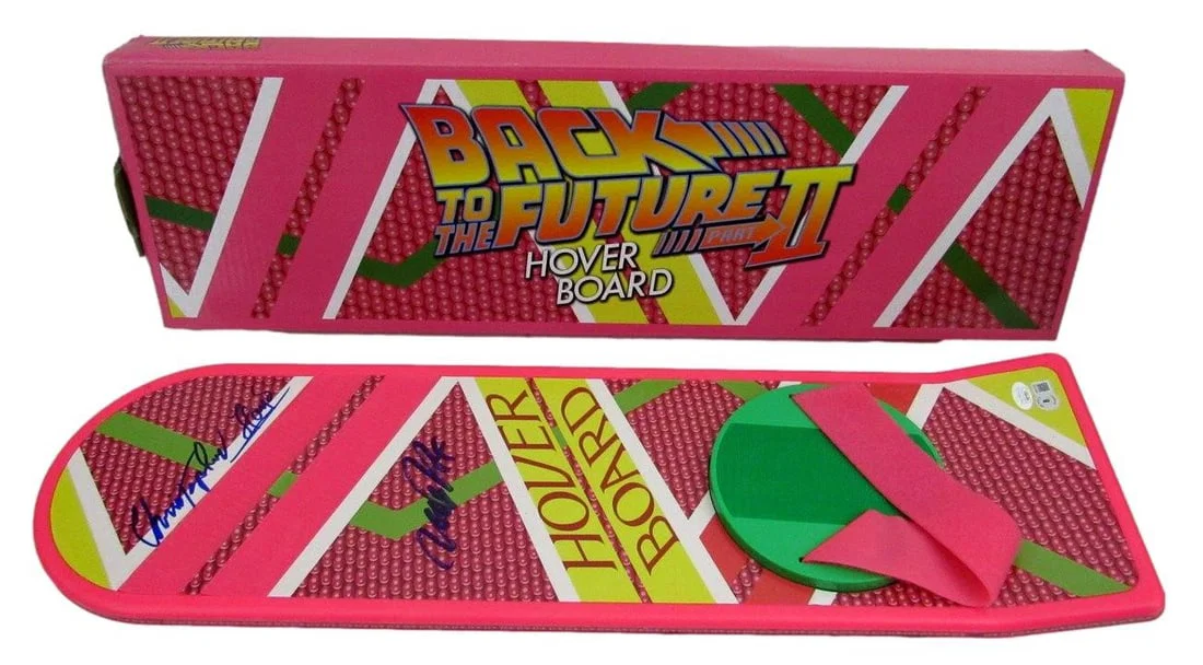 Back to the Future Hoverboard Signed by Michael J Fox and Christopher Lloyd JSA BAS
