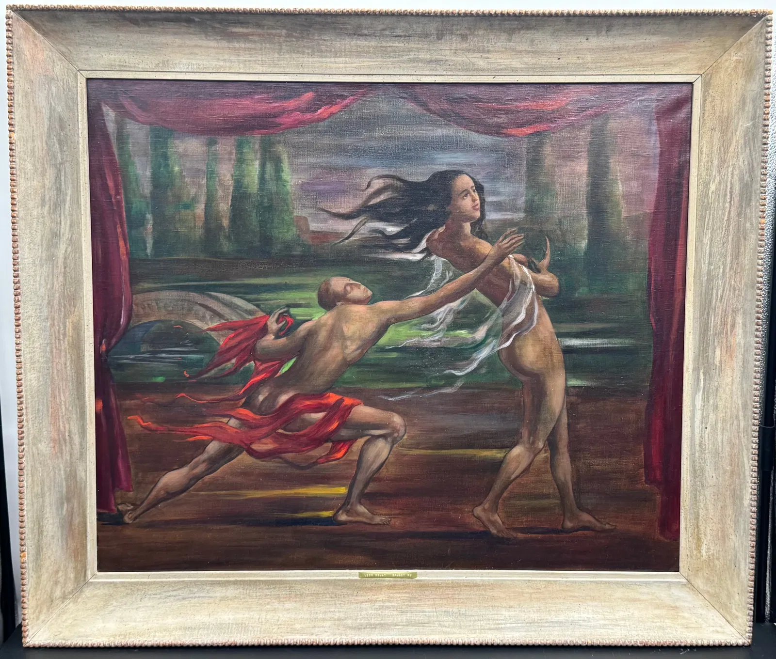 “Ballet Nu?? by Leon Kelly (American, 1901-1982) Oil on Canvas