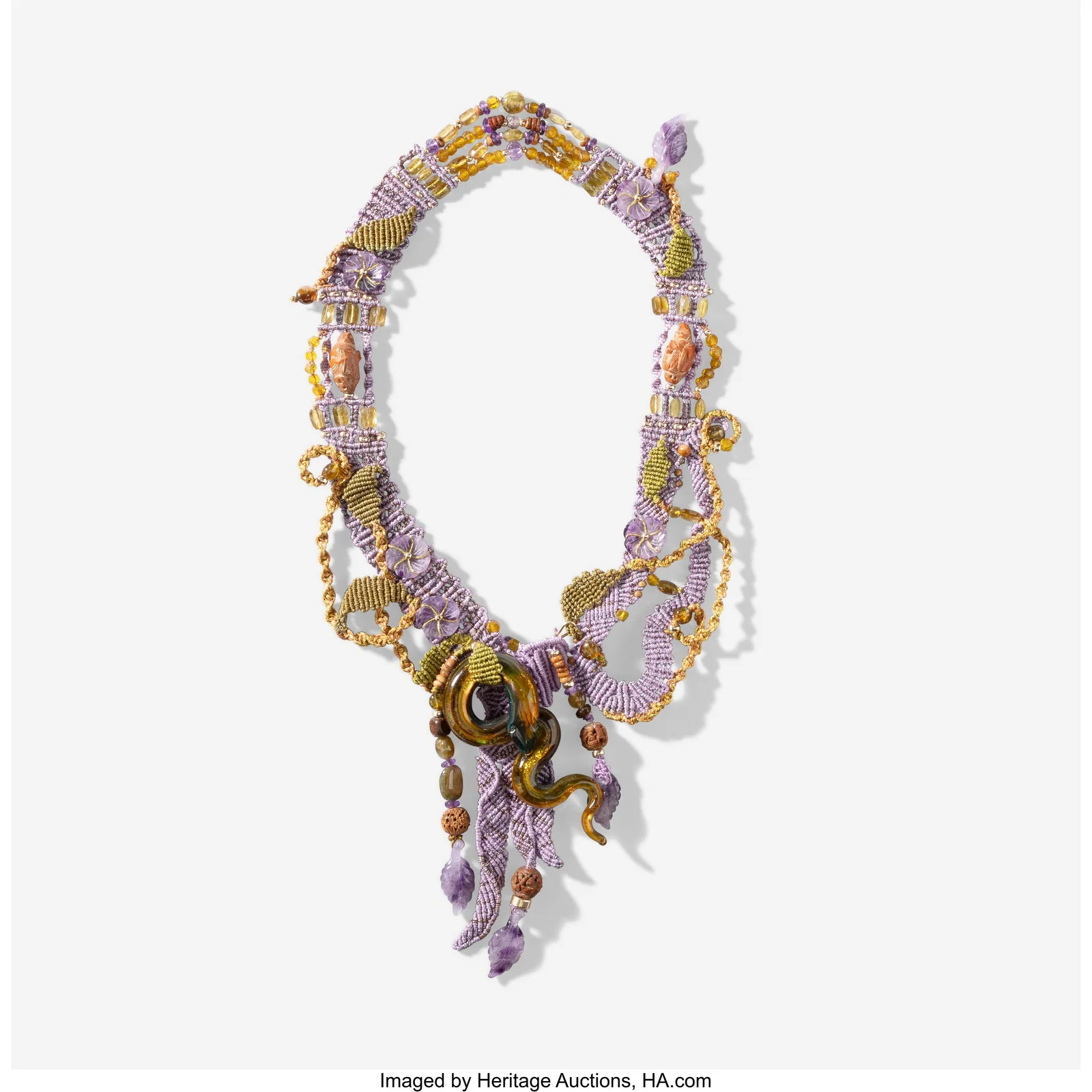 Barbara Natoli Witt Woven Necklace, 2008 Cord, g