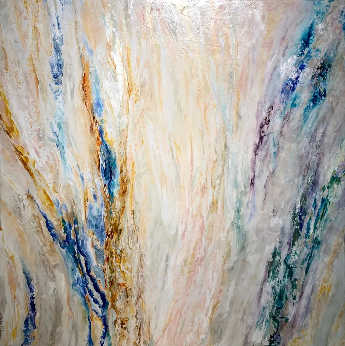 Barbara Owens "Destination Unknown" Signed Original Arcylic