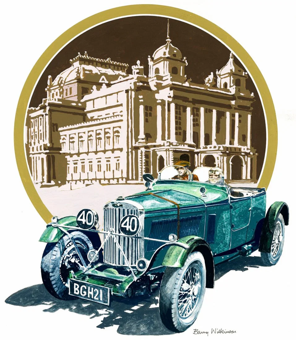 Barry Wilkinson (UK,1923-2007) gouache painting