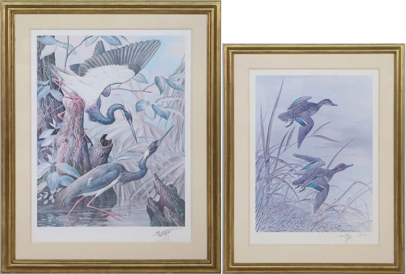 Basil Ede, British 1931-2016, Two Bird Prints