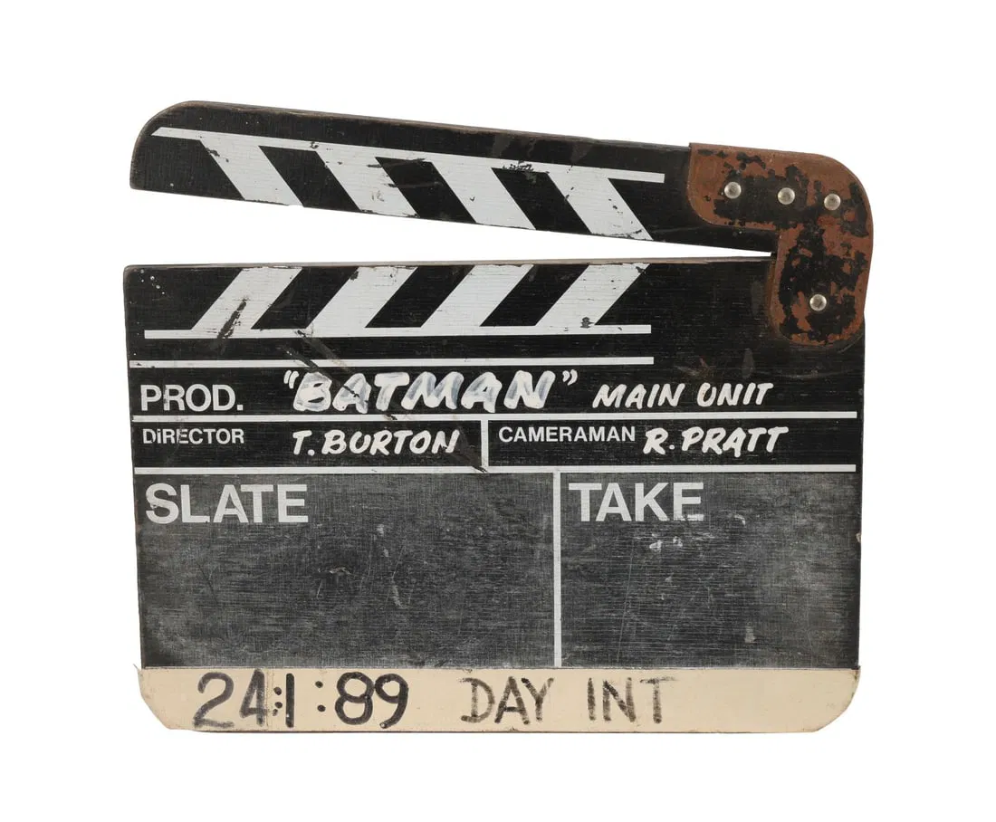 BATMAN (1989) - Photo-Matched "A" Camera Clapperboard