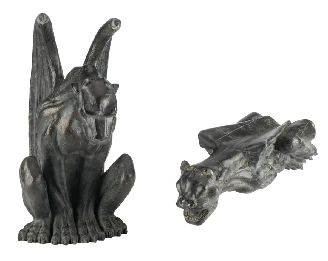 BATMAN & ROBIN (1997) - Pair of Gargoyle Model Miniatures