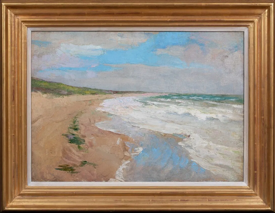 BEACH LANDSCAPE OIL PAINTING