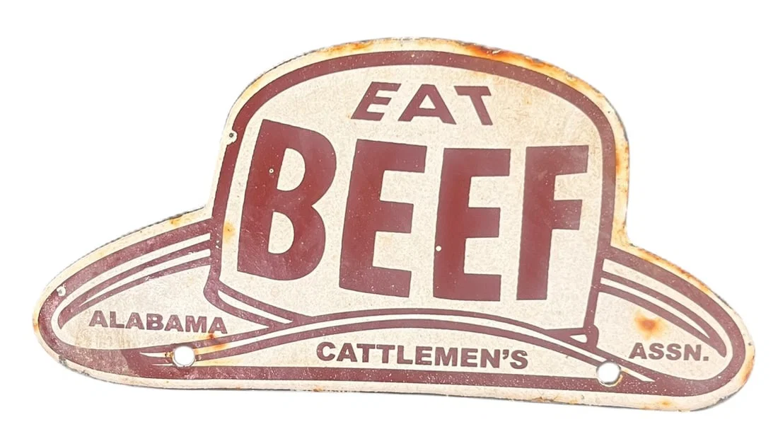 BEEF METAL SIGN