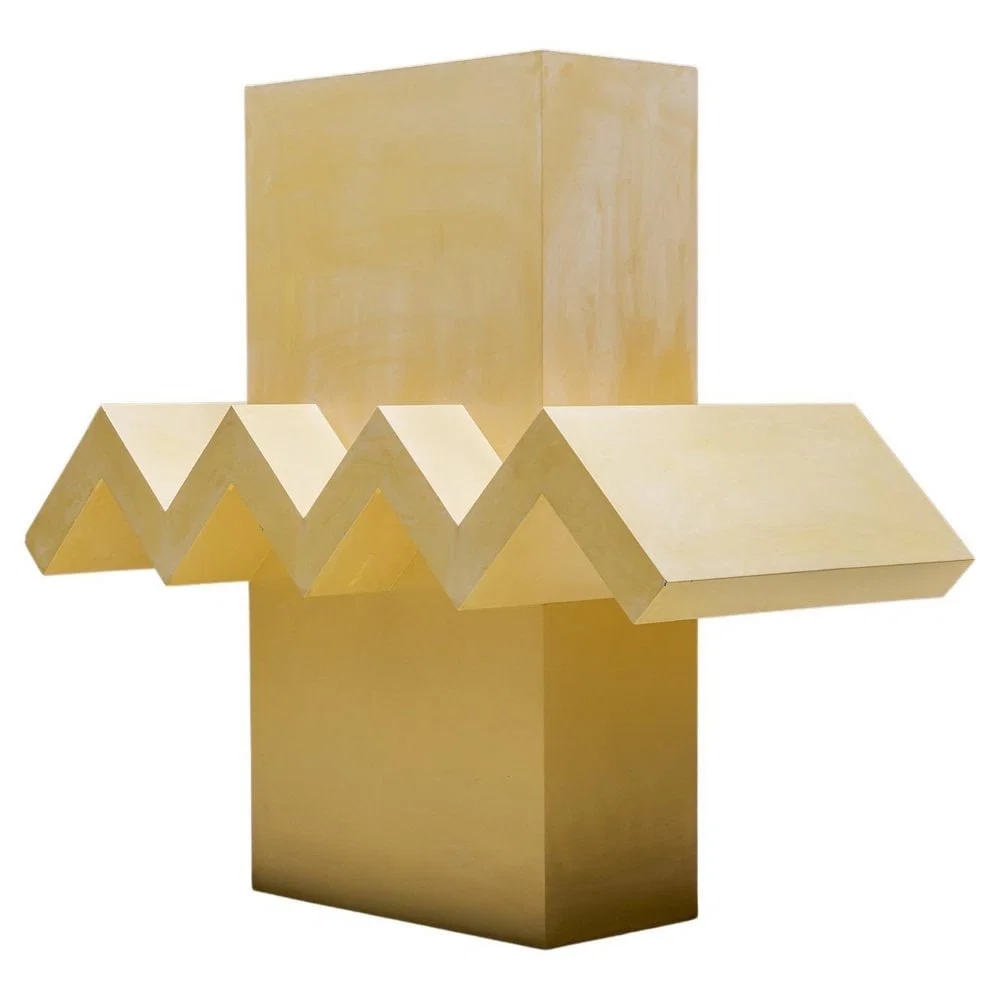 Belgian work Sculpture Lacquered steel Creation date: 1989 H158 W 180 D80 cm A large postmodern