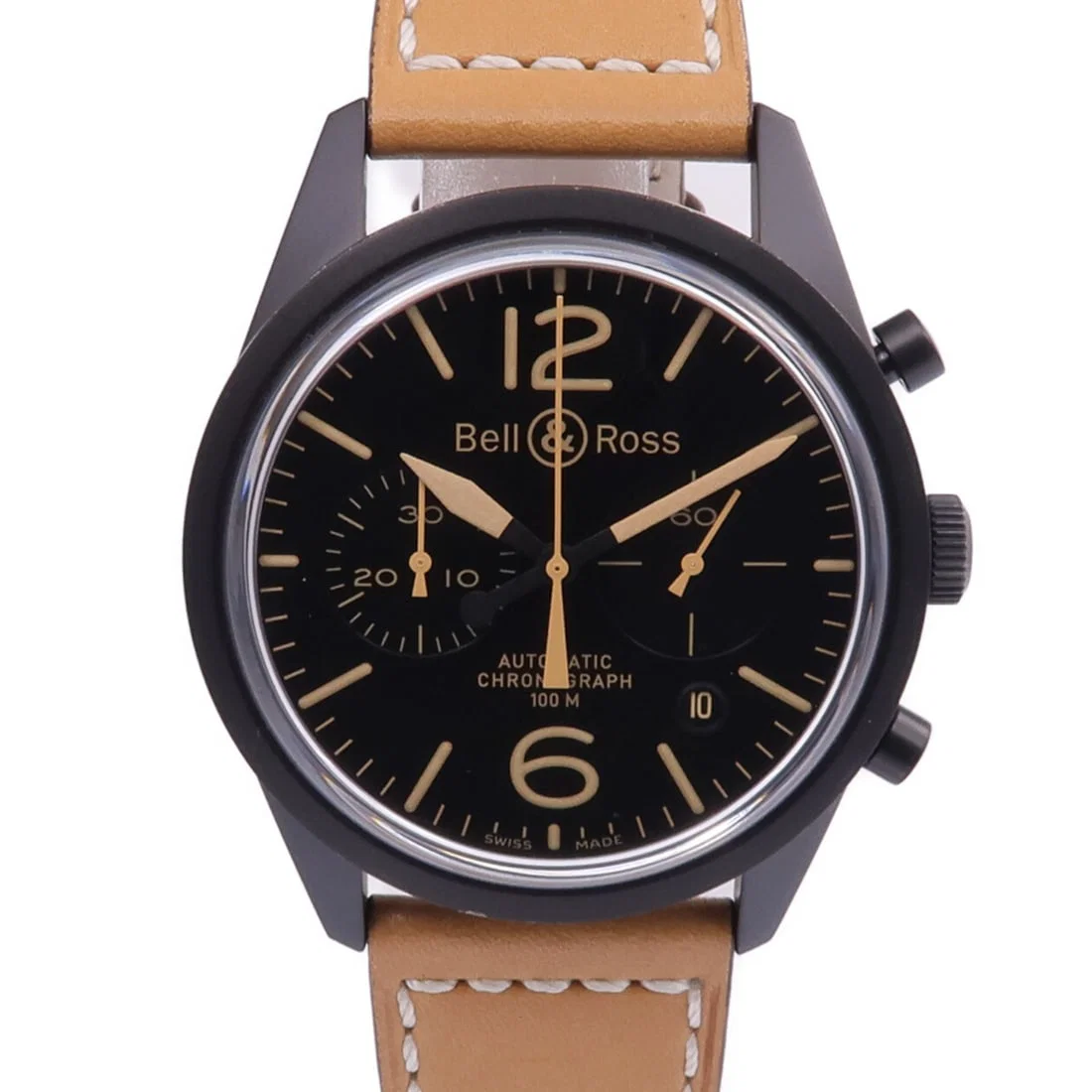 Bell and Ross BR126 Heritage Automatic Black Dial Stainless Steel Wristwatch