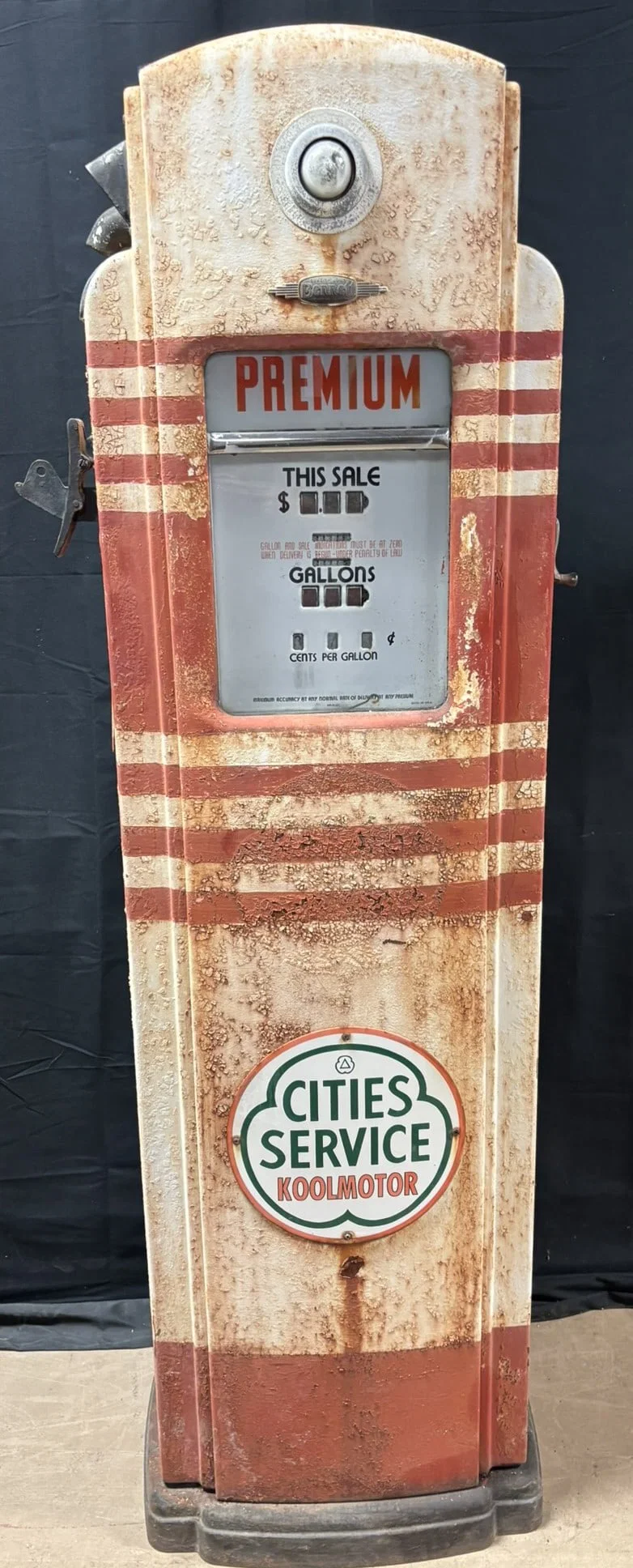 Bennett Model 546B Cities Service Original Koolmoter Gas Service Station Pump