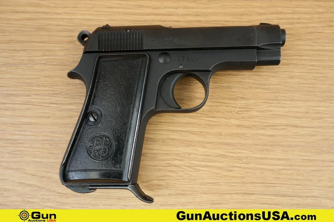 BERETTA Model 1935 7.65 Pistol. Very Good. 3" Barrel. Shiny Bore, Tight Action Semi Auto . Features