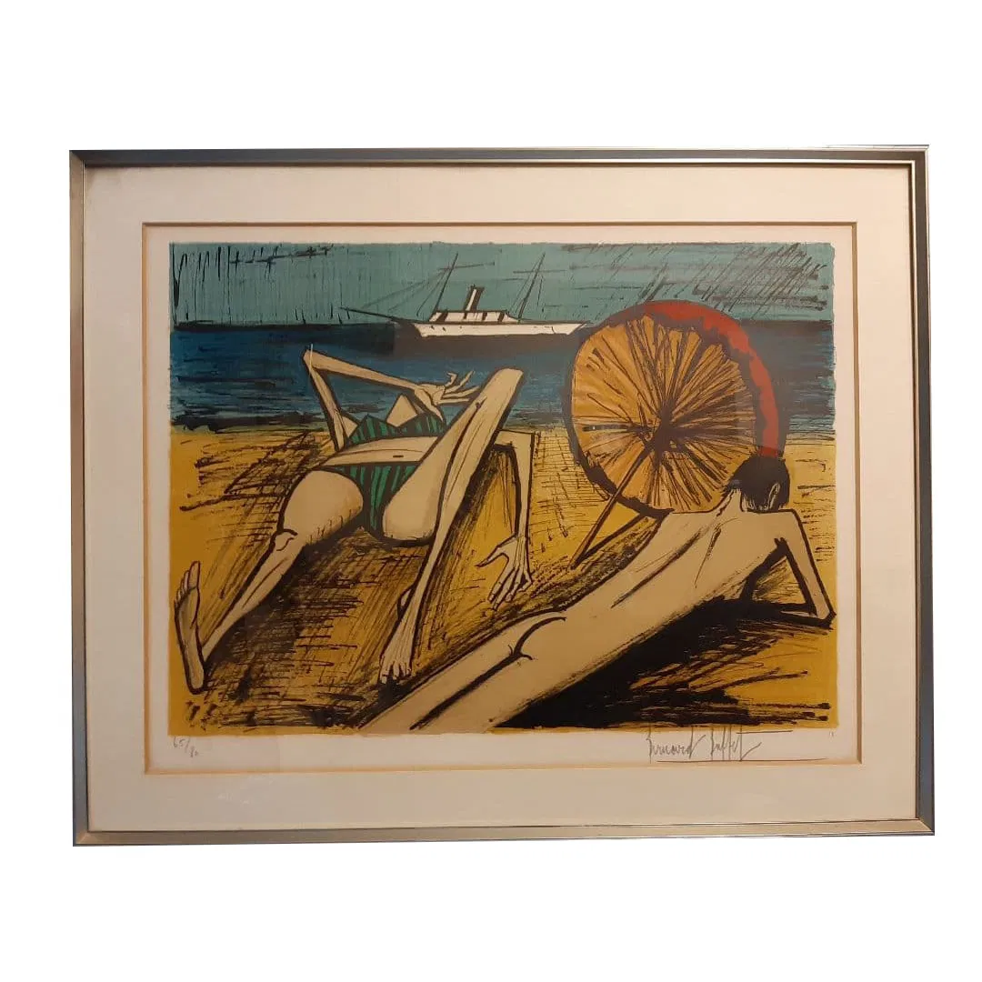 Bernard Buffet Beach Scene 65/80