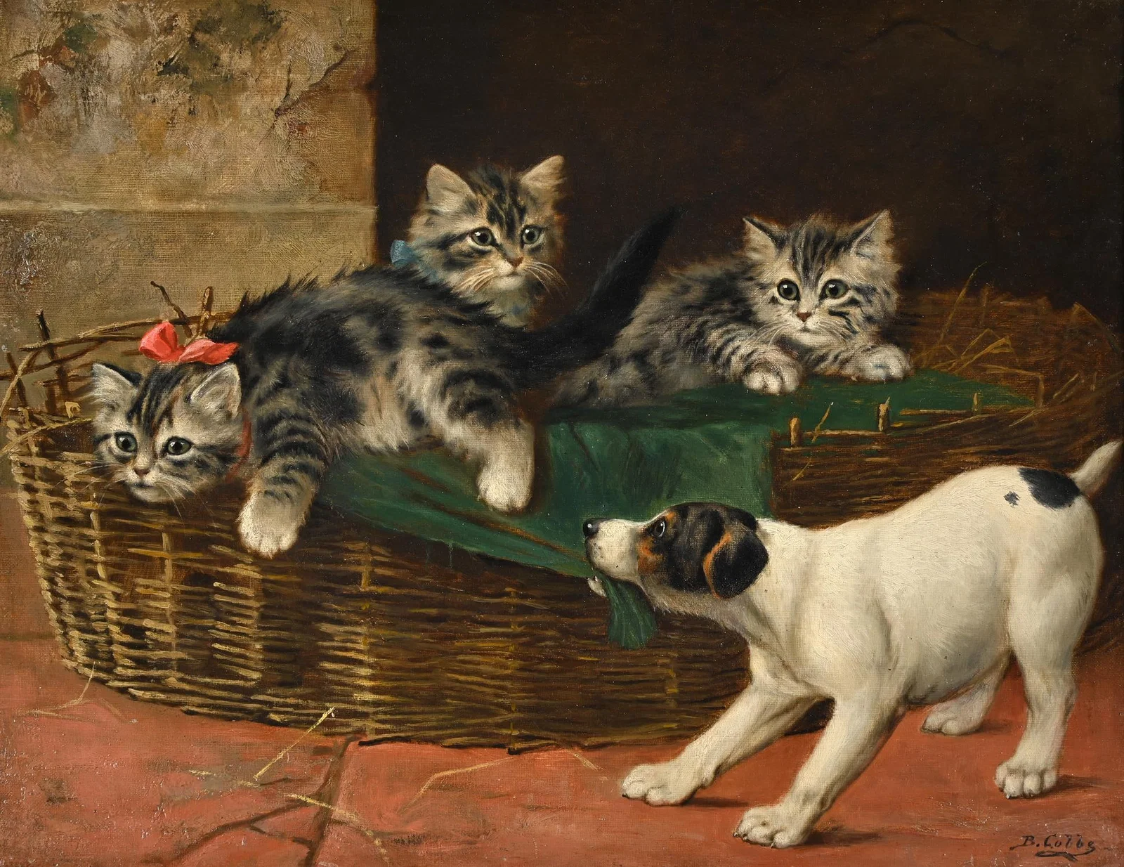 BERNARD COBBE (BRITISH fL.1890-1920), COME OUT !