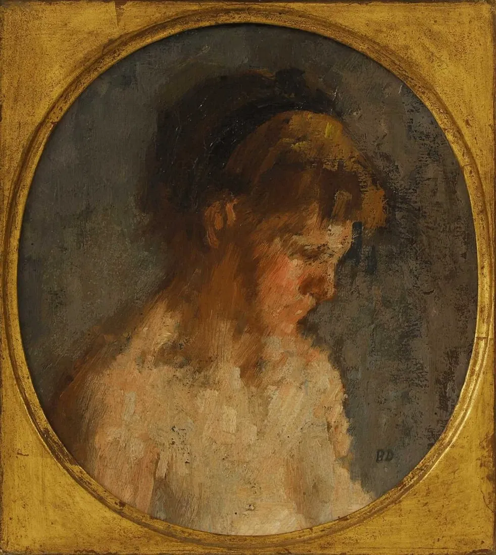 ▲ Bernard Dunstan RA (British, 1920-2017) Portrait of the artist's wife