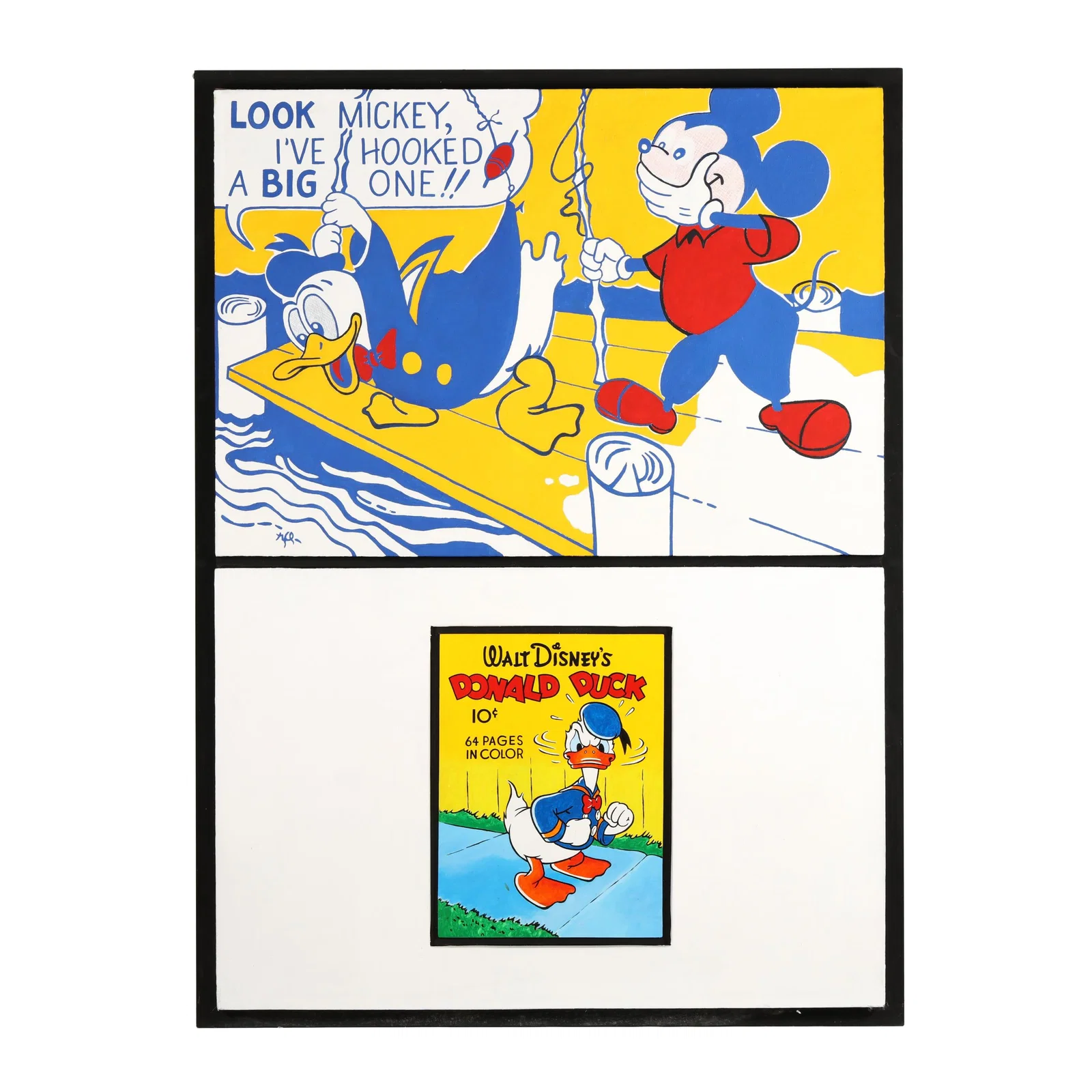 Bernard Murray Martin (American, 1935-2021), Lichtenstein "Look Mickey" (1961) / Four Color #4