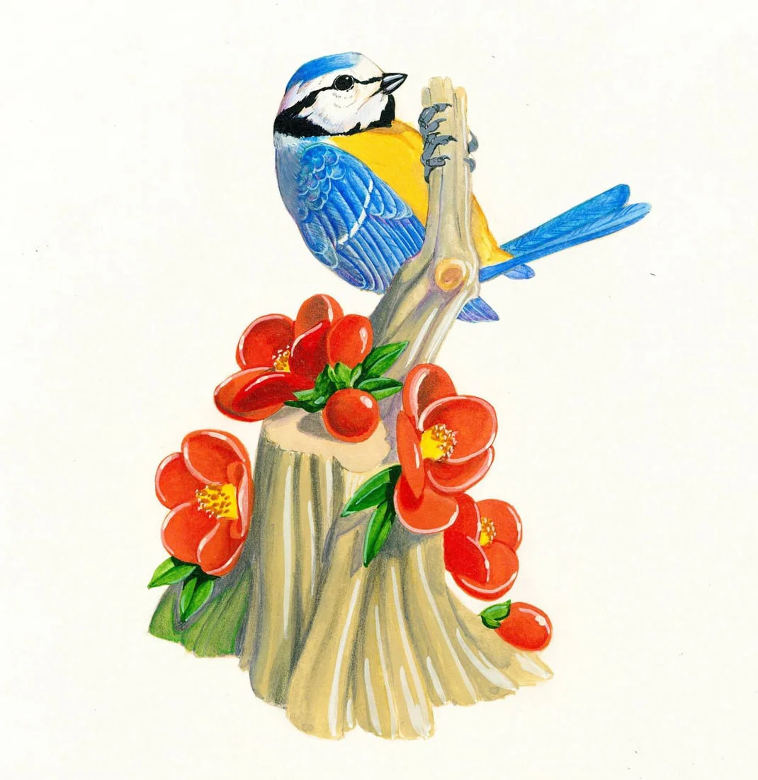 Betty Chaisson (US,20C) gouache painting