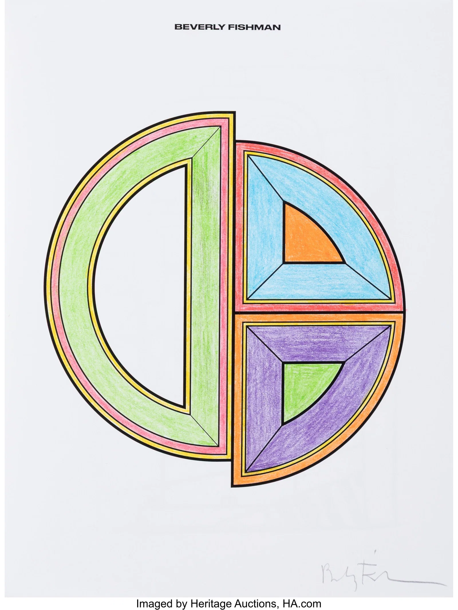 Beverly Fishman (b. 1955) We All Rise Coloring B