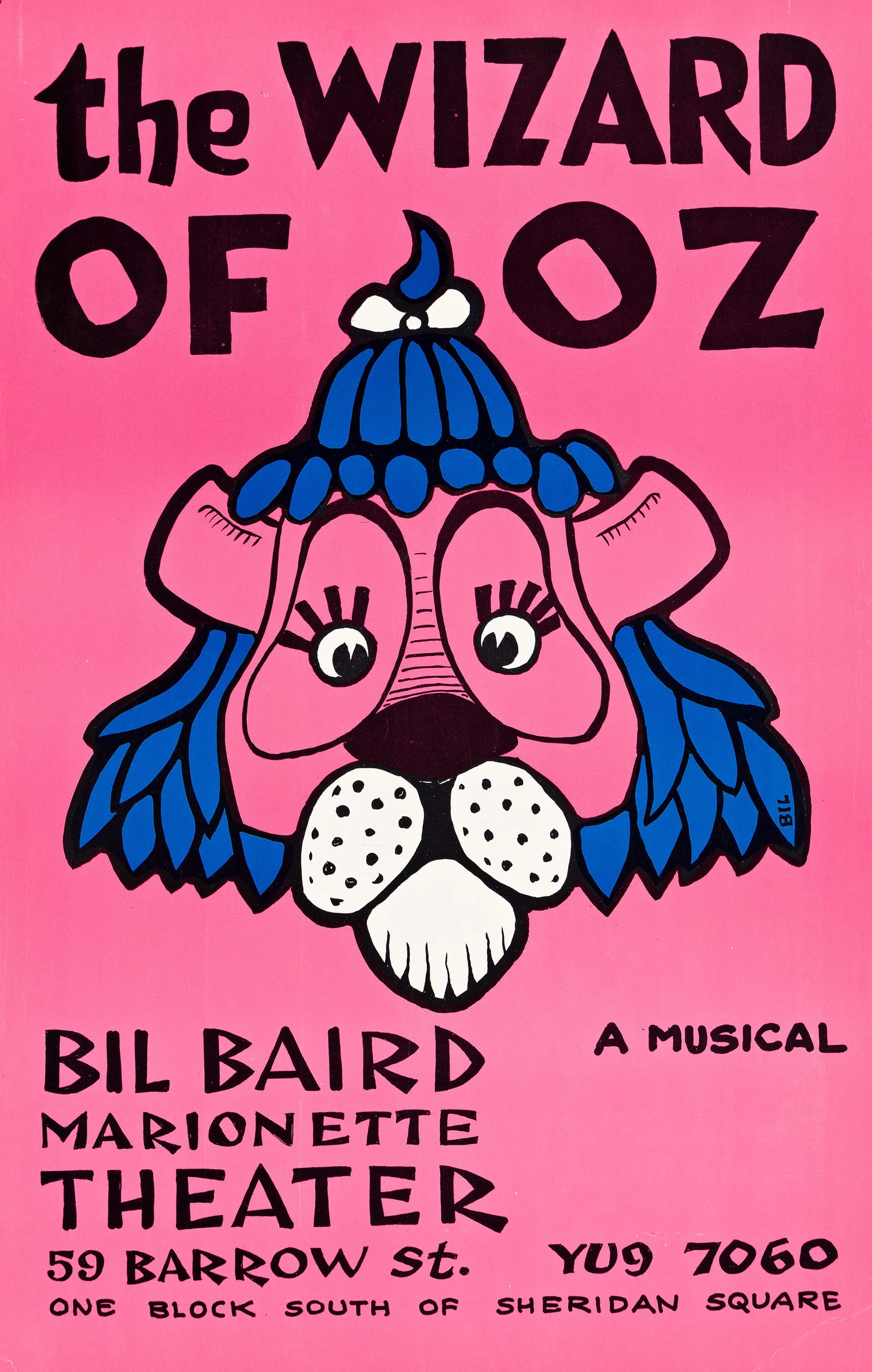 Bil Baird, Bil Baird Marionette Theater. Group of 10 window cards. Circa 1960s.