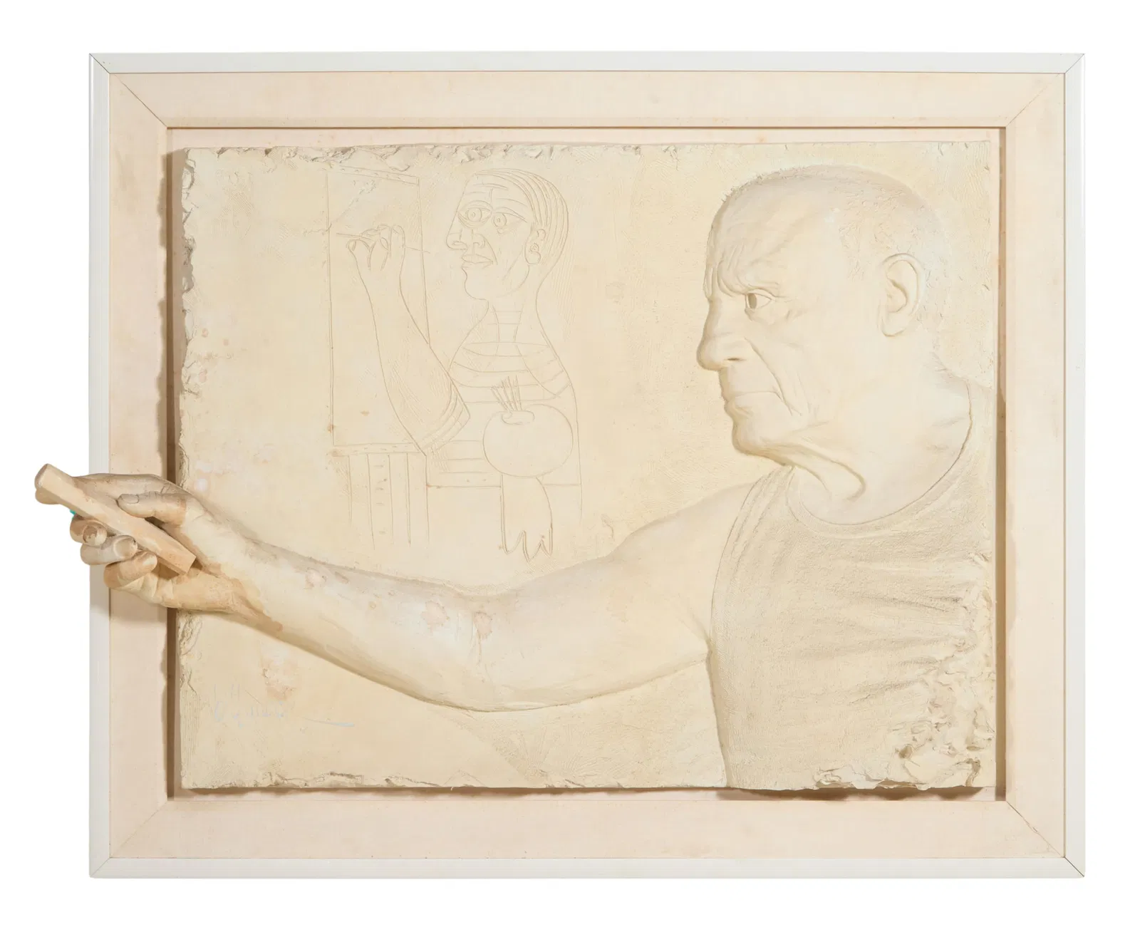 Bill Mack (American, b. 1949), "Picasso," Overall- H.- 40 1/2 in., W.- 48 in., D.- 8 1/2 in.