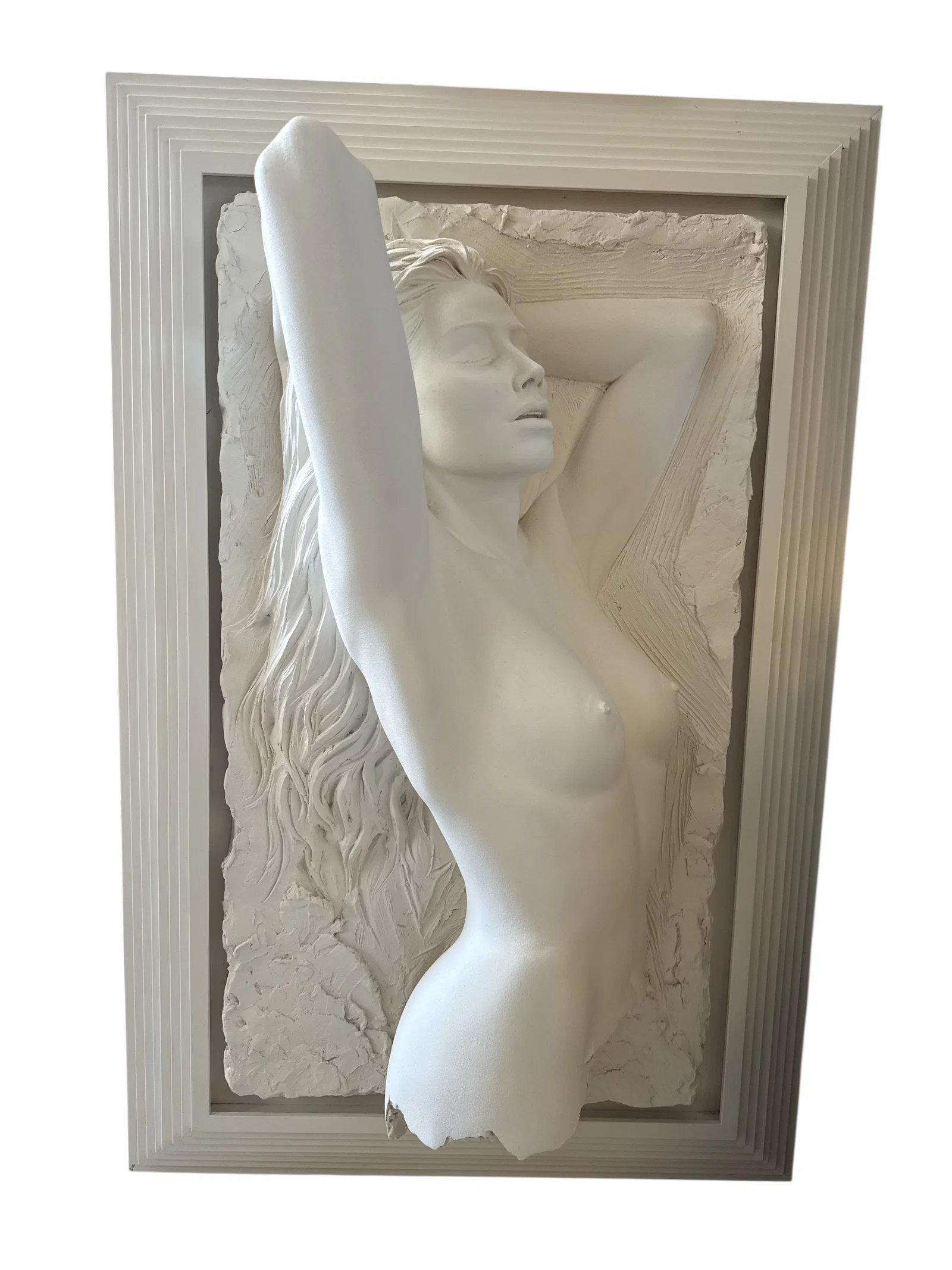 Bill Mack White Sand Relief Sculpture