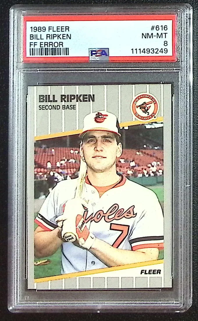 Bill Ripken FF Error 1989 Fleer #616 PSA 8 Baltimore Orioles