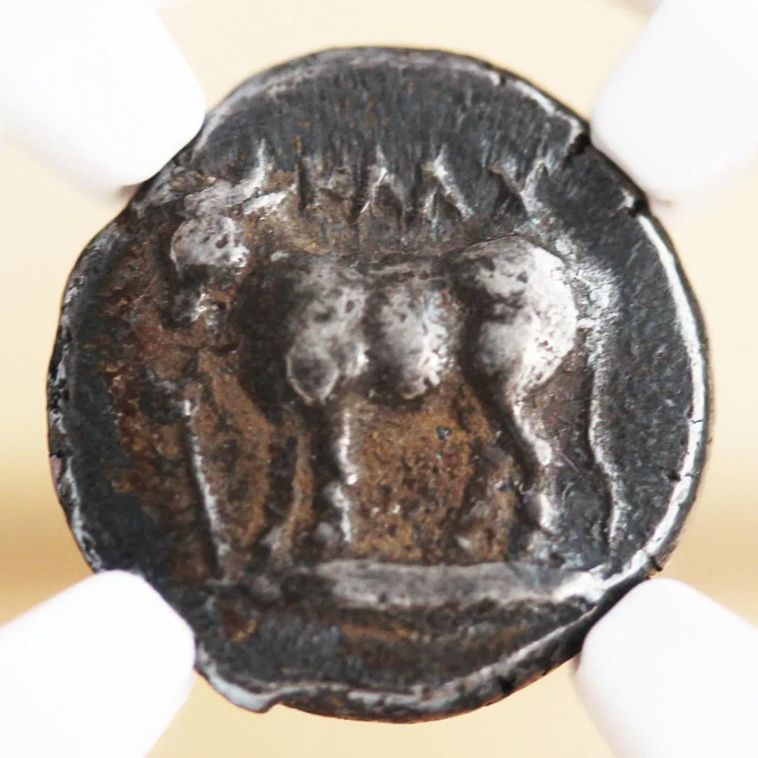 Bithynia, Chalcedon – Bull Silver Drachm – NGC Ch VF