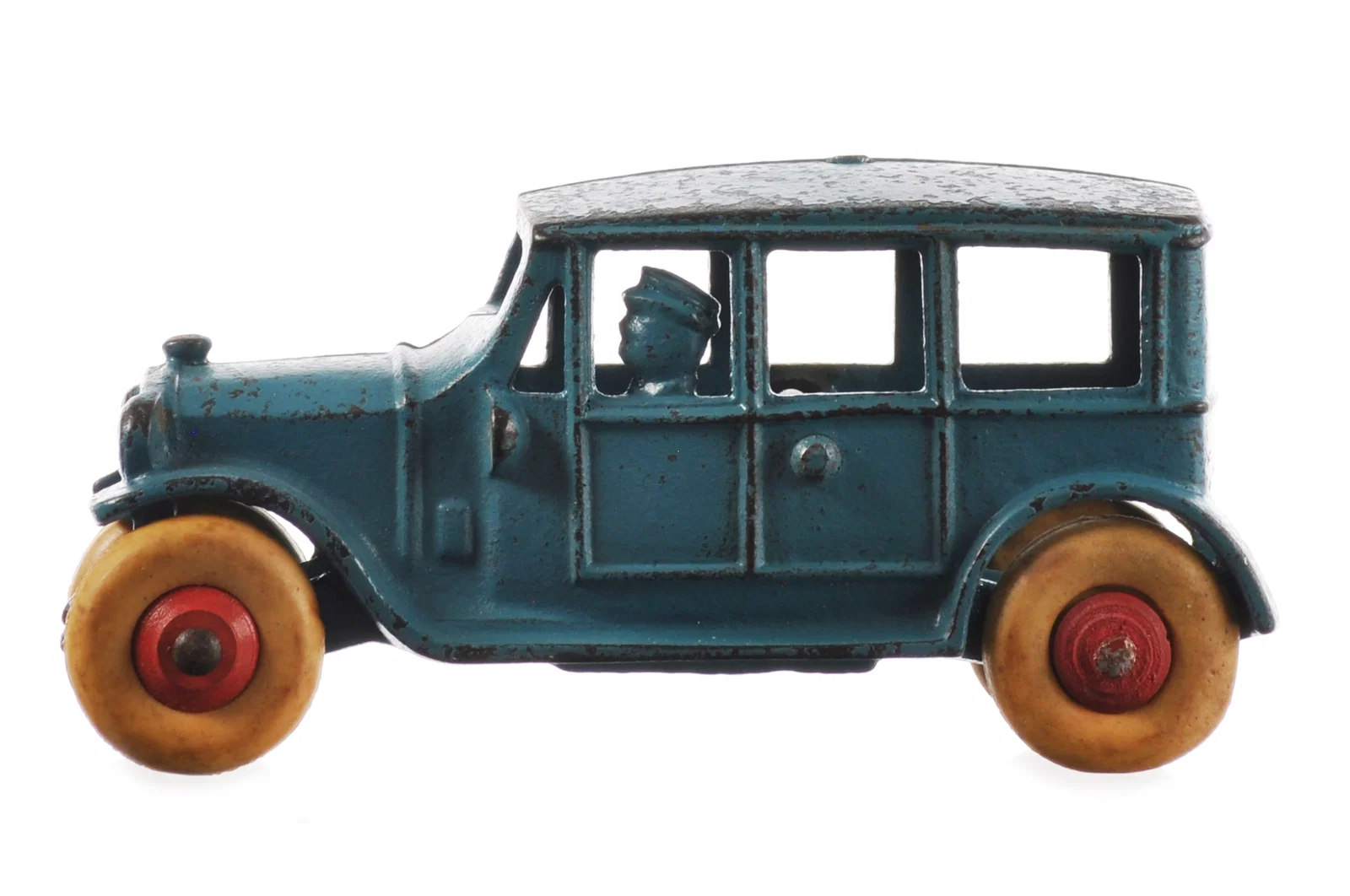 Blue Dent Toys Cast Iron Sedan
