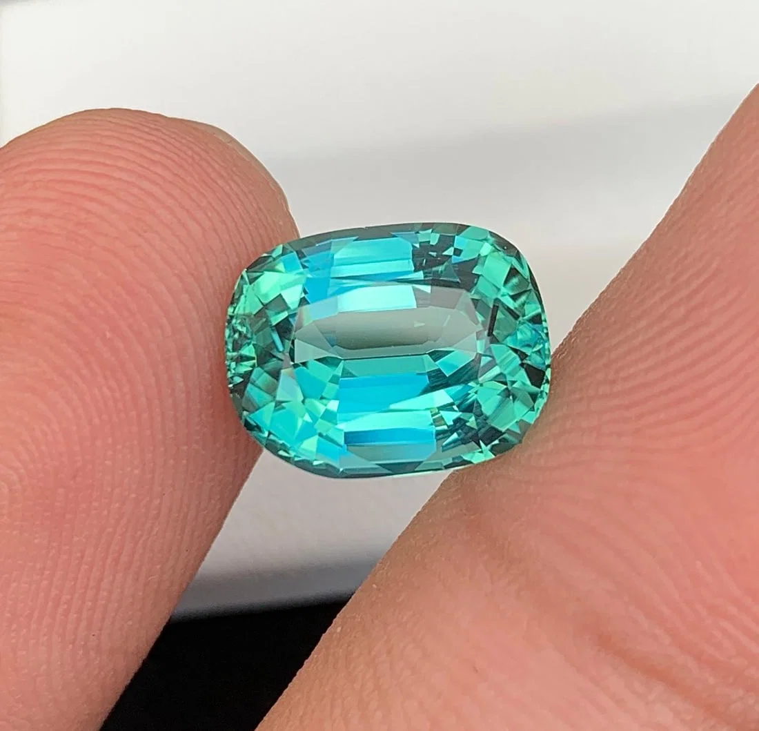 Blue Lagoon Tourmaline Gemstone: Natural October Birthstone, Afghanistan (6.25 CT)