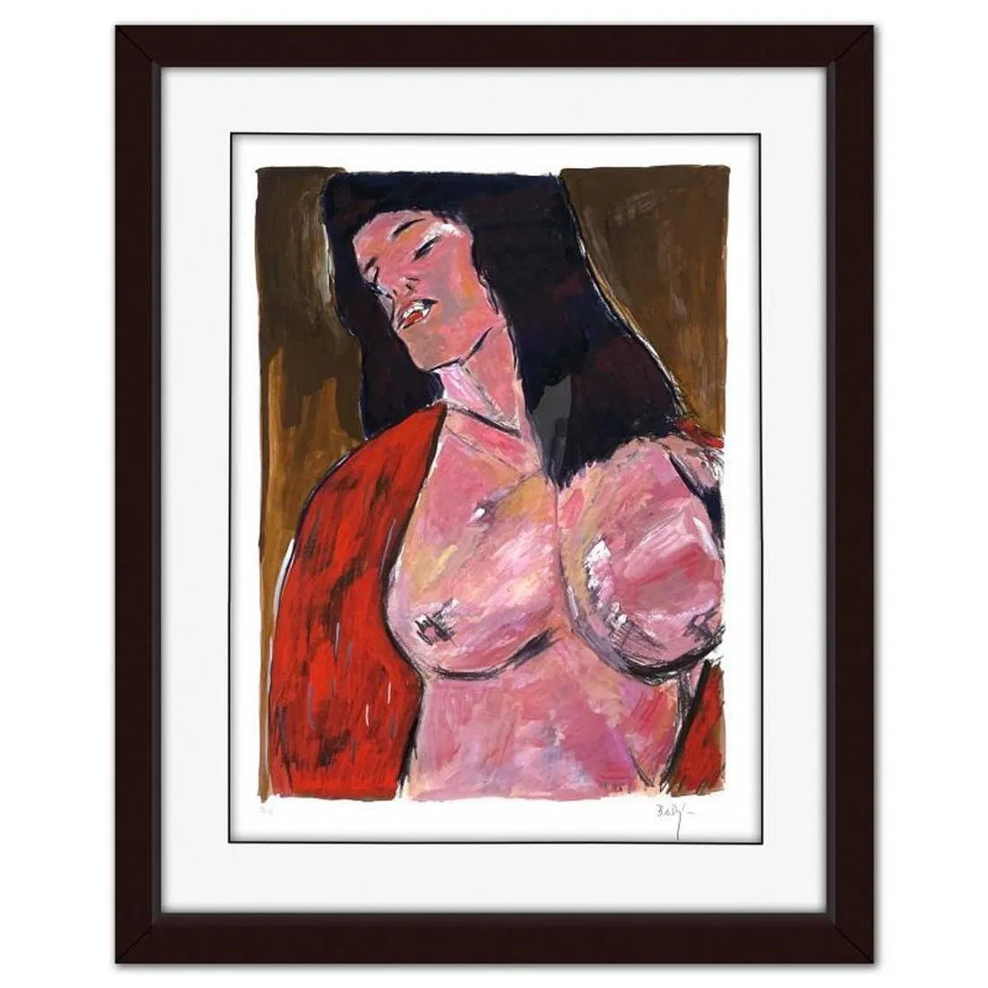Bob Dylan, "Cassandra (Brown)" Framed Limited Edition, Numbered PP 1/2 and Hand Signed with Letter