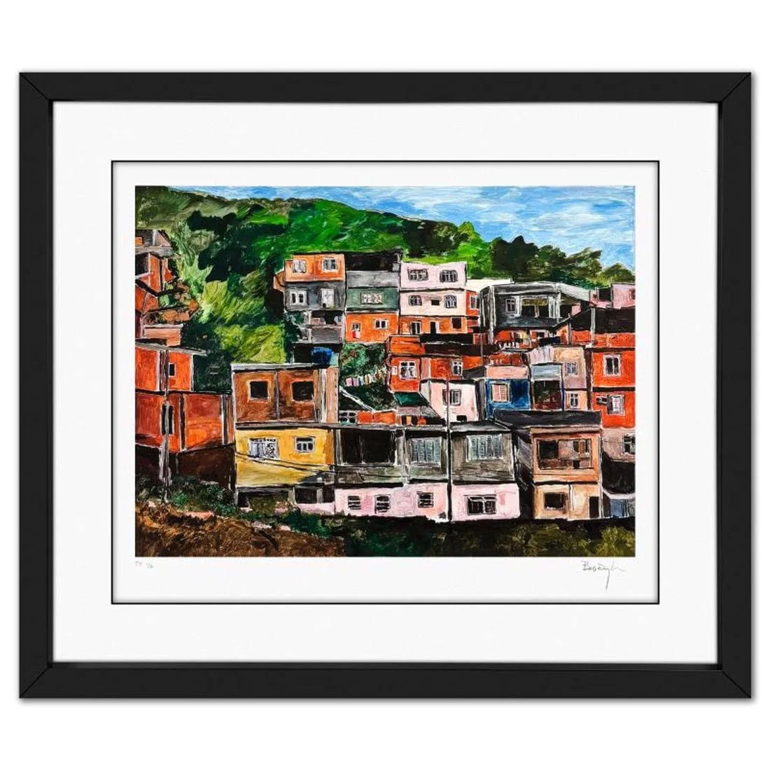 Bob Dylan, "Favela Villa Candido" Framed Limited Edition, TP Numbered 1/2 and Hand Signed with
