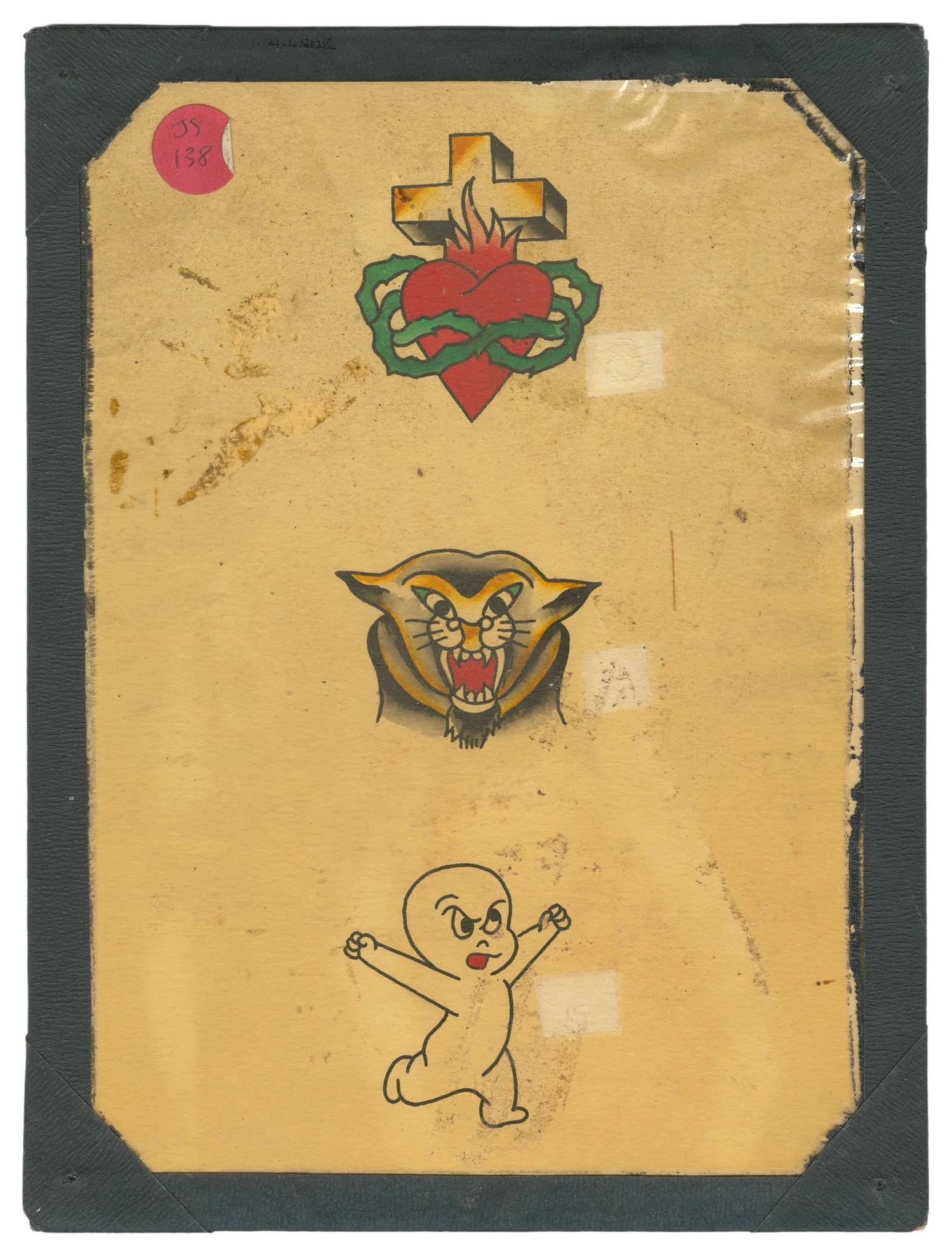 Bob Shaw Three Design Flash Sheet Including "Casper, the Friendly Ghost".