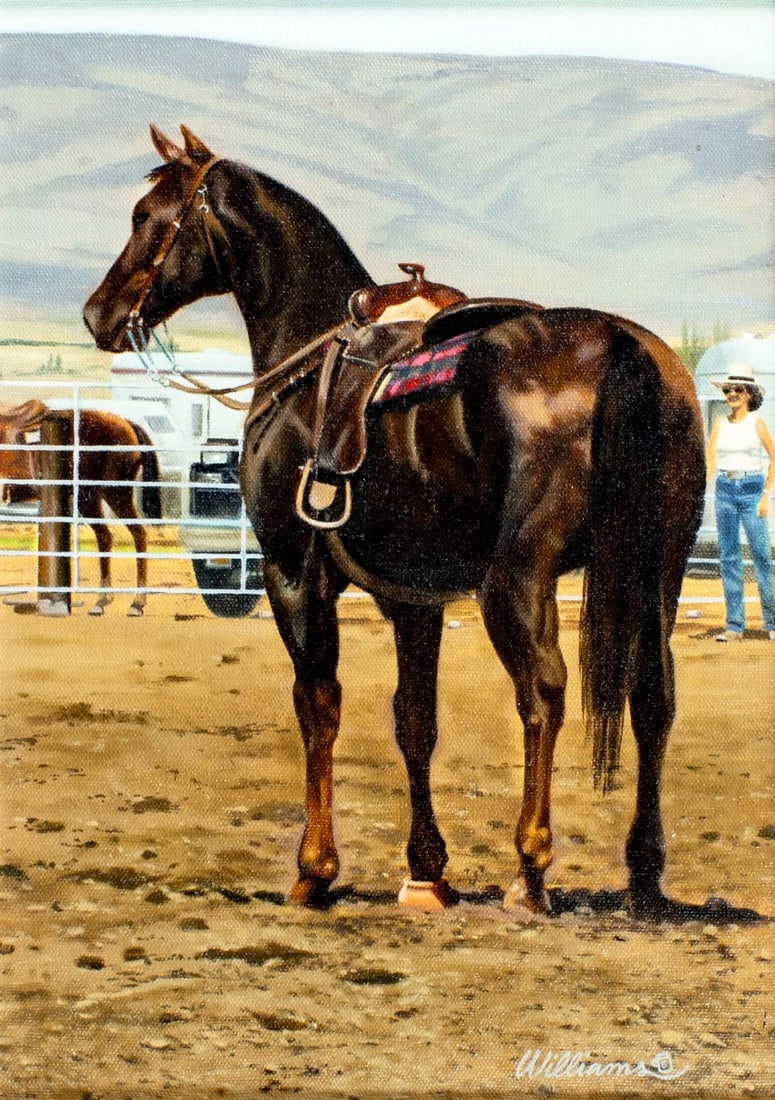 Bob Williams (US,20C) oil painting