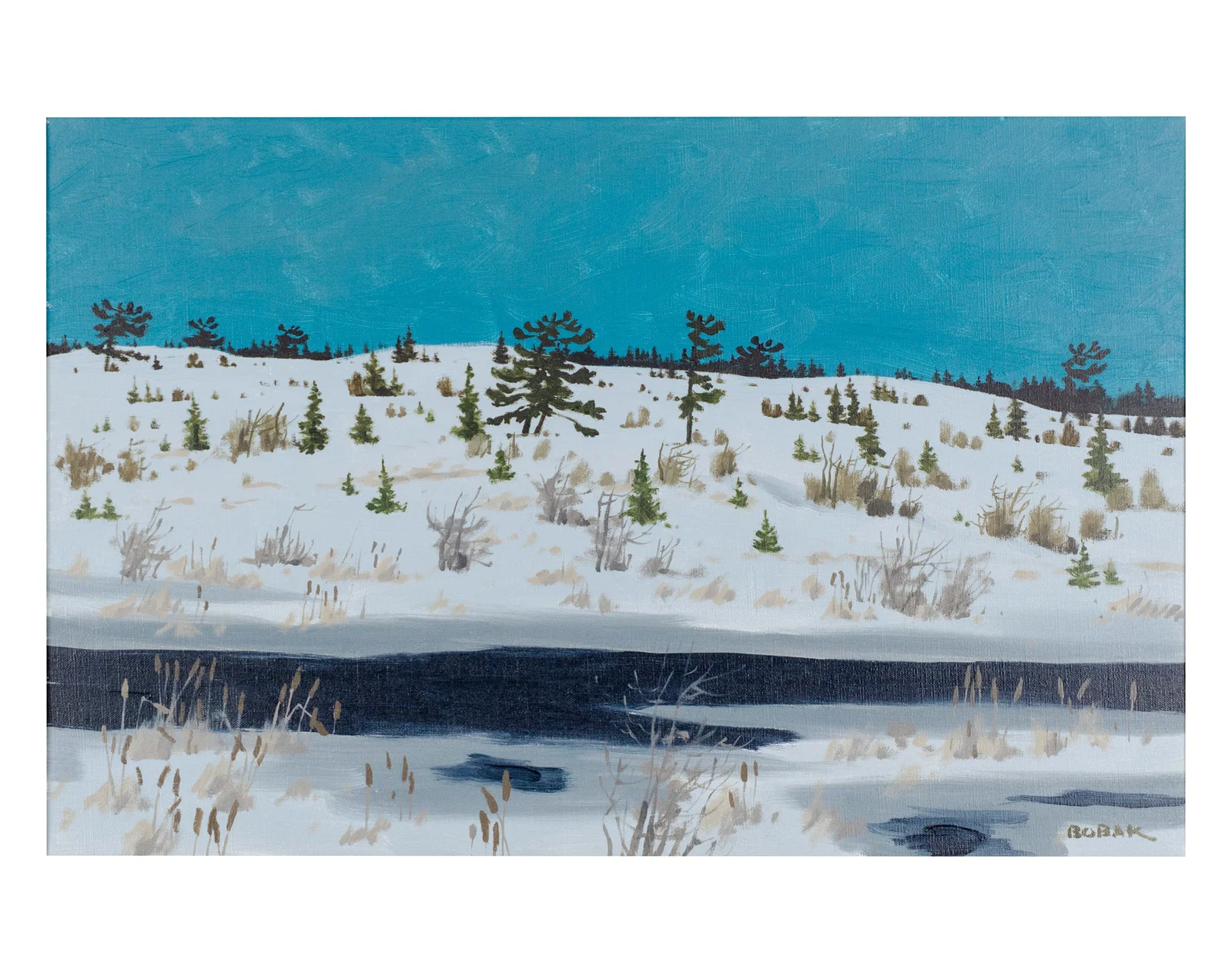 Bobak, Bruno Joseph - "Winter evening" - 1979