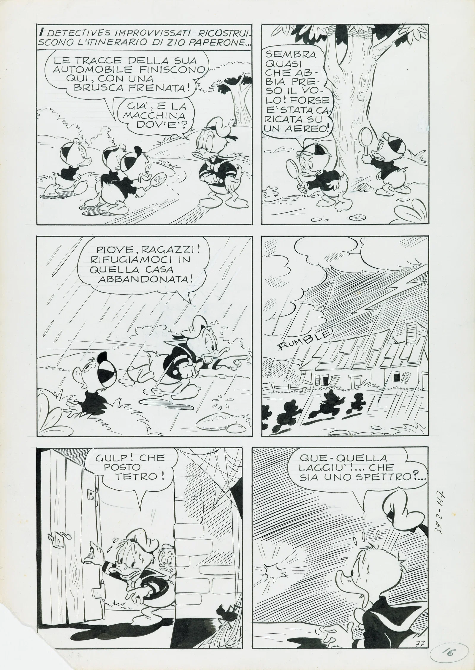 Bordini Giorgio - "Zio Paperone e la confisca dei beni", 1963