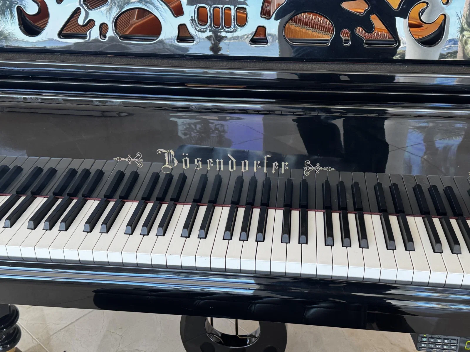 BOSENDORFER BLACK LAQUER GRAND PIANO