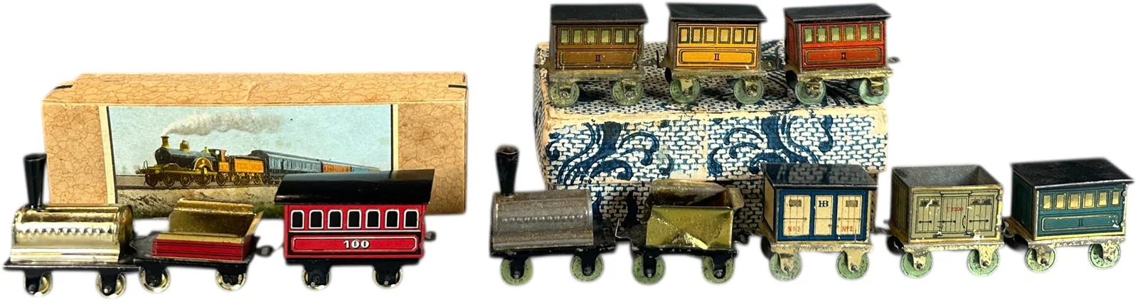 BOXED HESS PENNY TOY TRAIN SETS