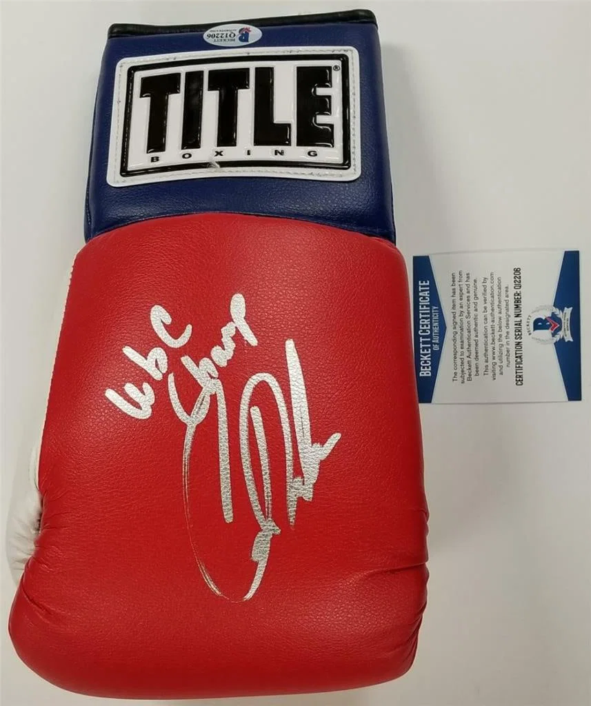 Boxing Glove Signed by Cecilia Braekhus with Beckett BAS Authentication