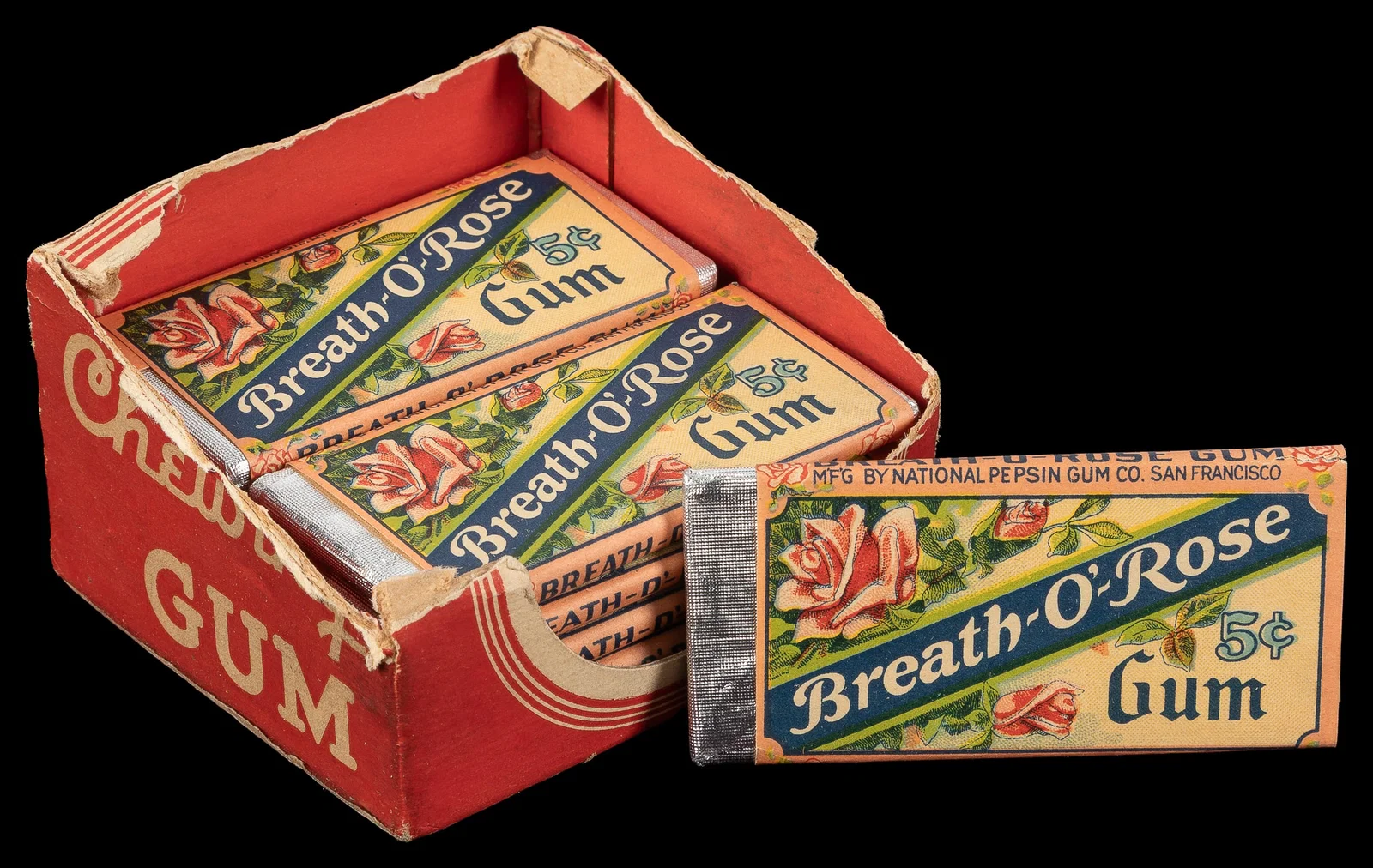Breath-O-Rose Chewing Gum lot.