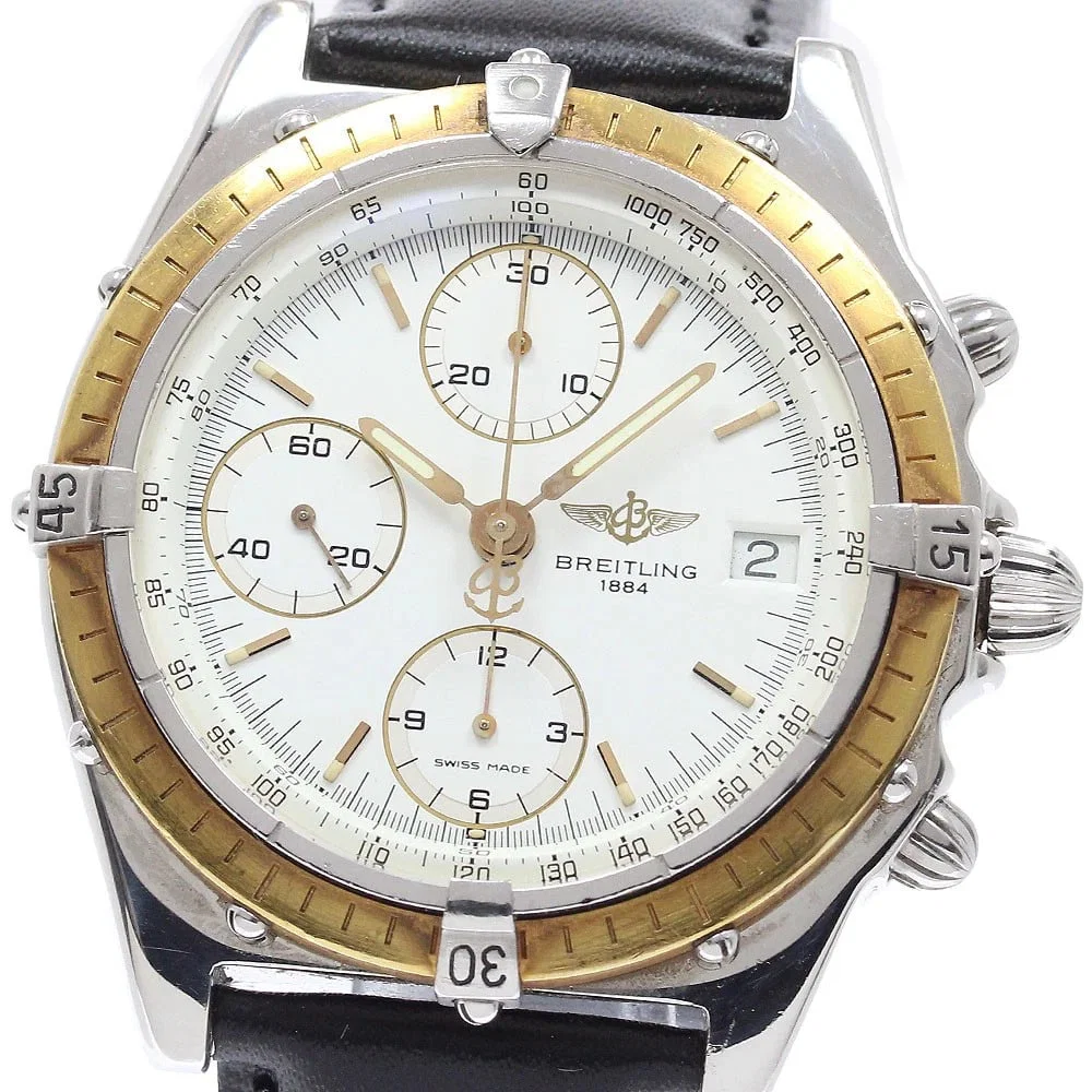 BREITLING CHRONOMAT CHRONOGRAPH YG BEZEL AUTOMATIC WATCH