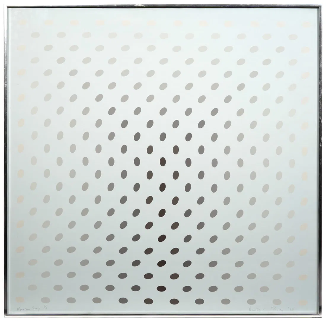 Bridget Riley 'Nineteen Greys' Screenprint