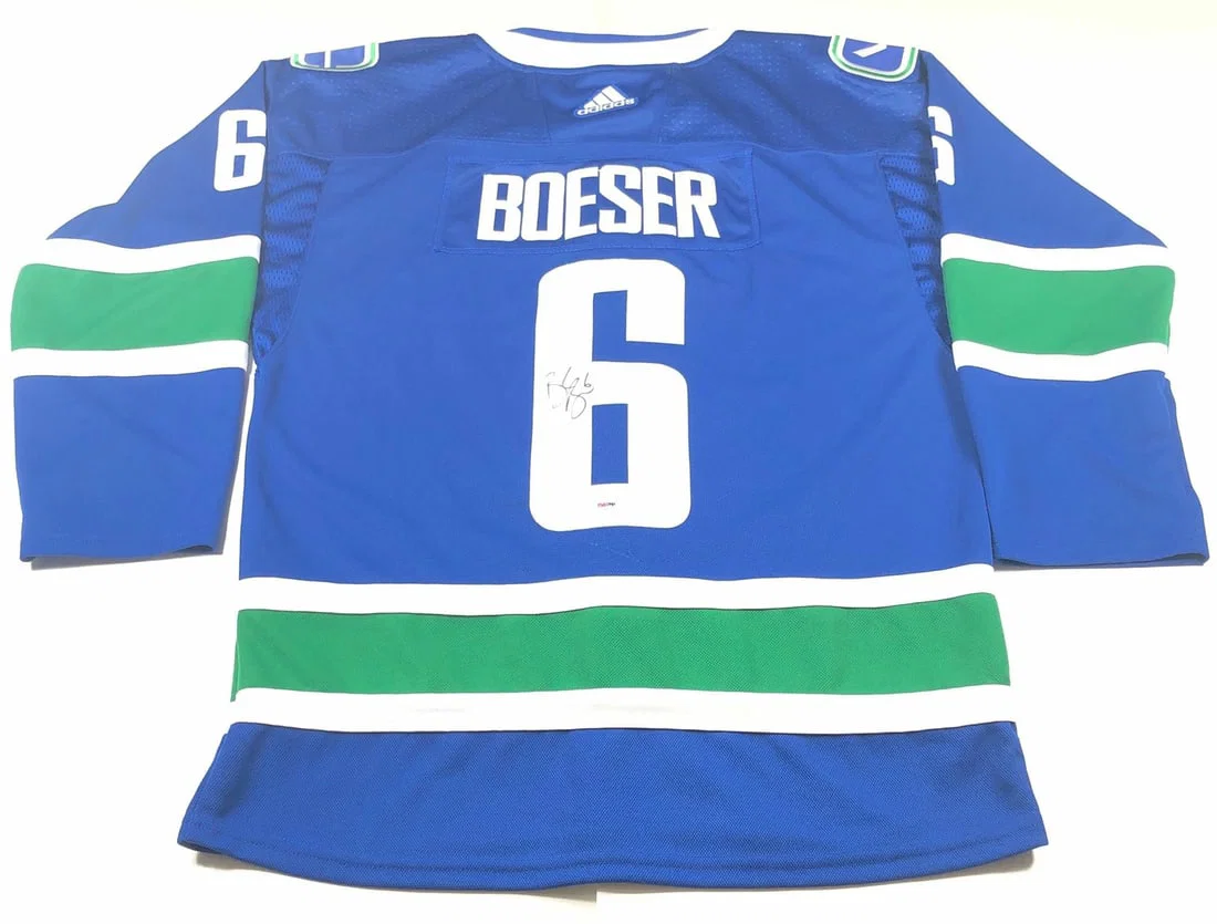 Brock Boeser Autographed Jersey PSA/DNA Vancouver Canucks