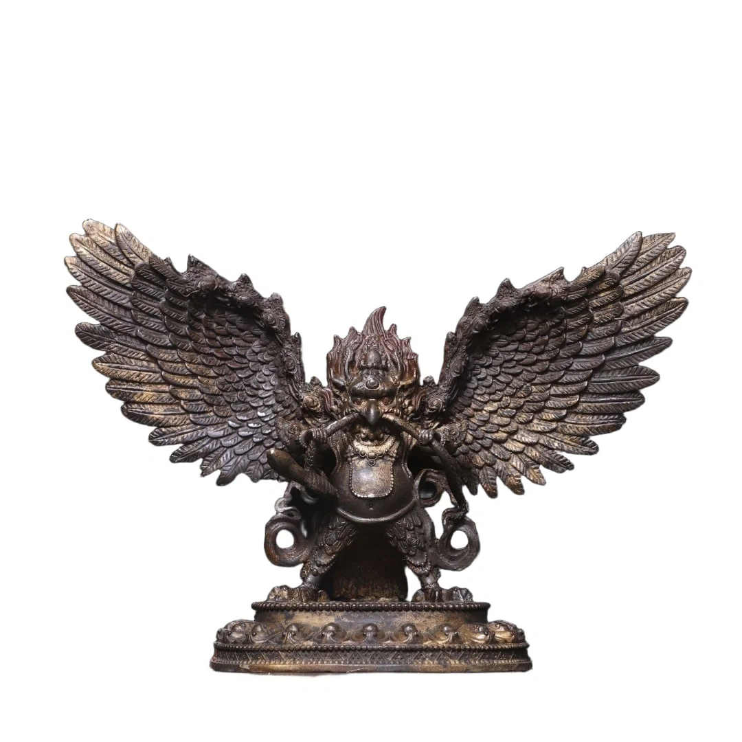 Bronze Gilded Garuda Buddha Statue