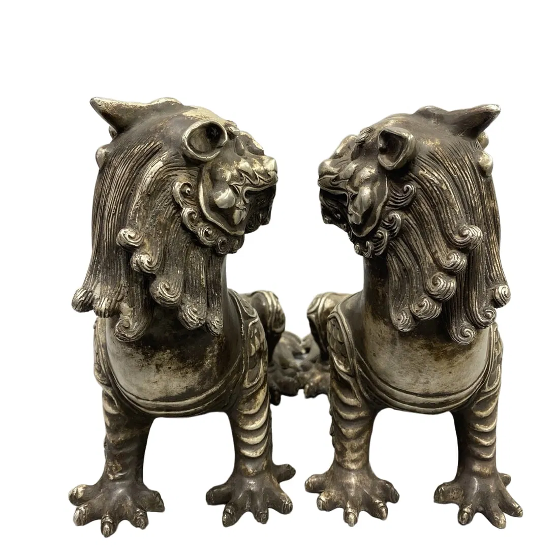Bronze Gilded Silver Beast Figurine