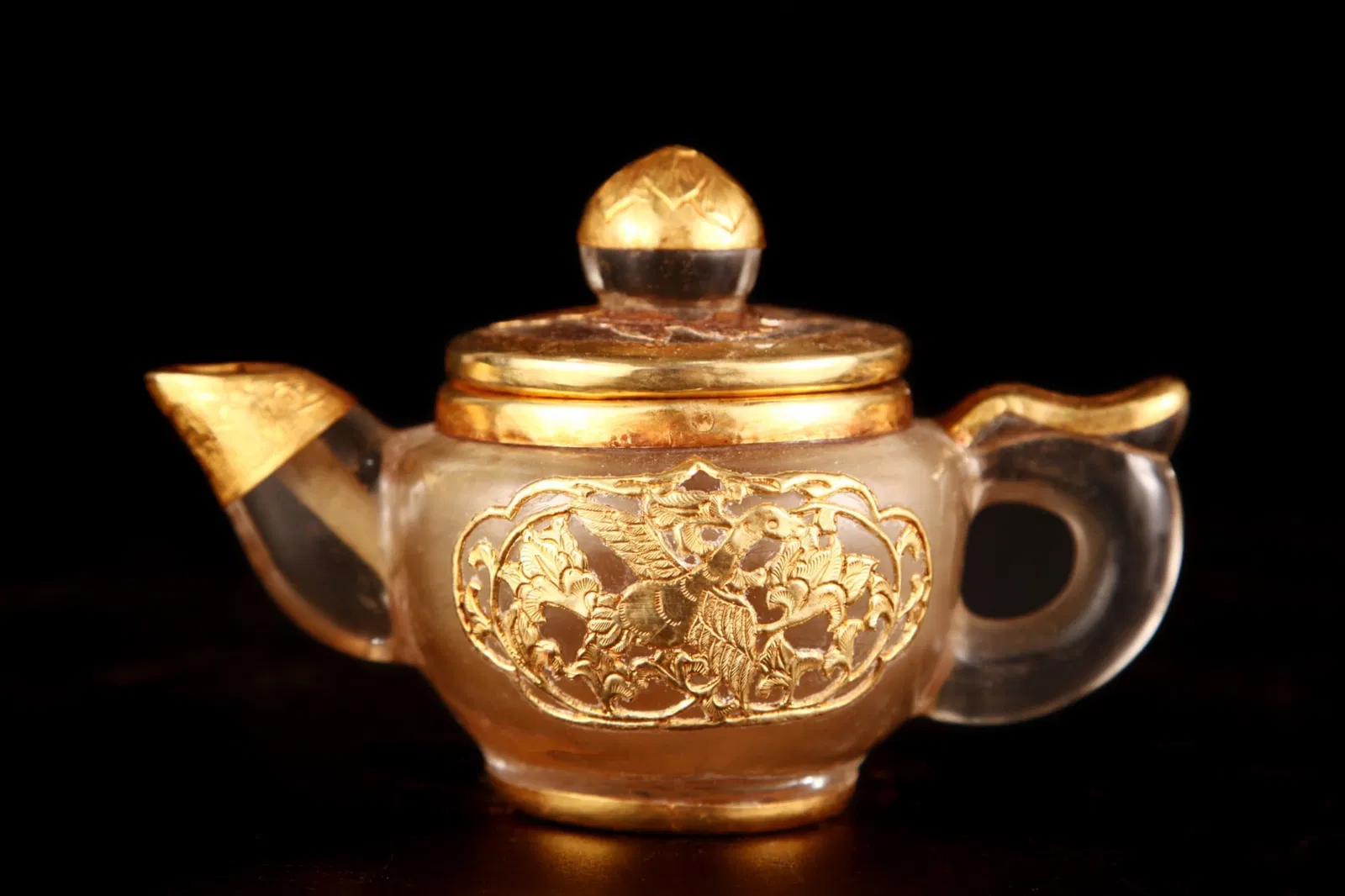 Bronze Gilt Crystal-Inlaid Ewer