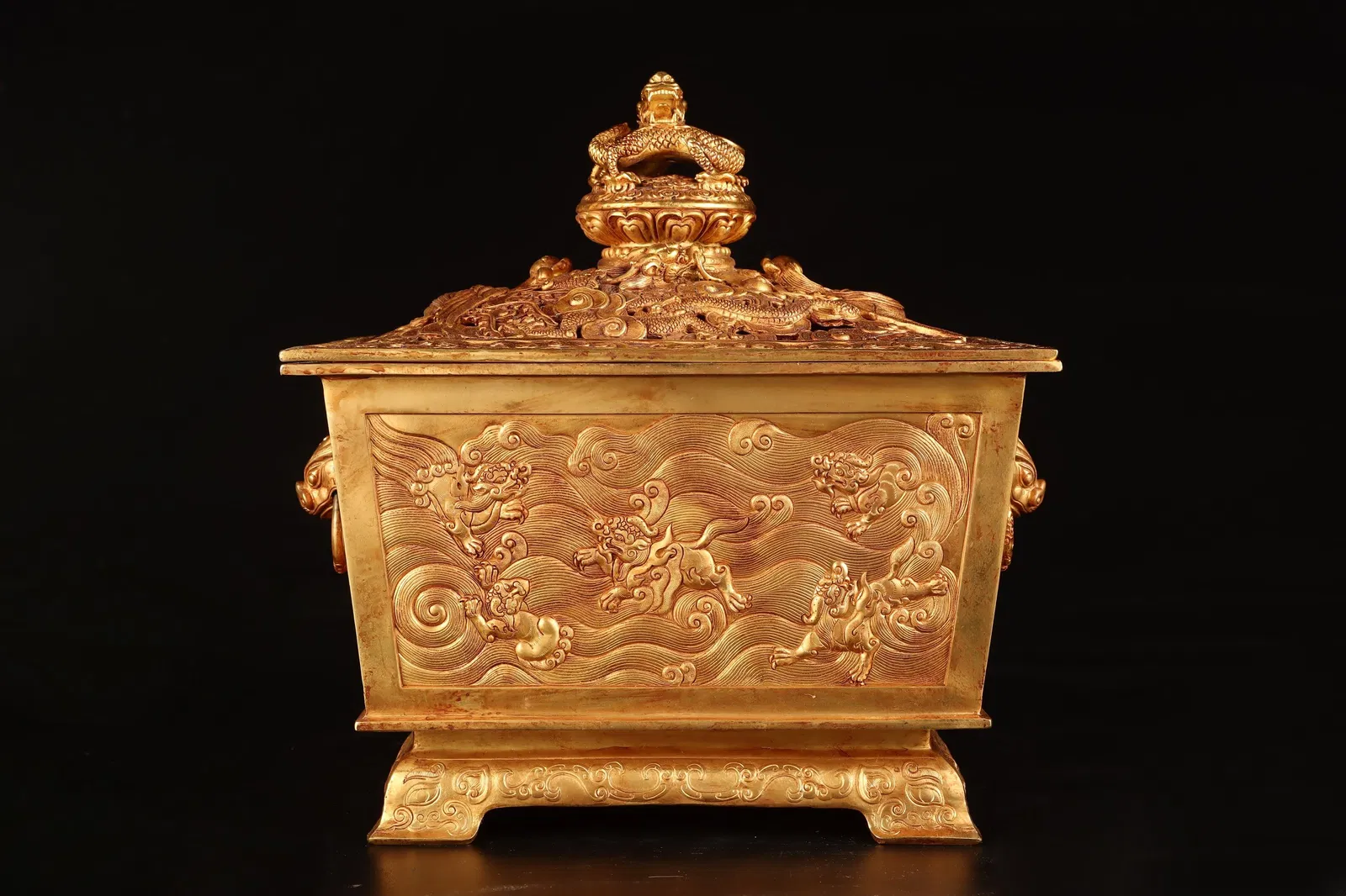 Bronze Gilt Dragon Pattern Censer
